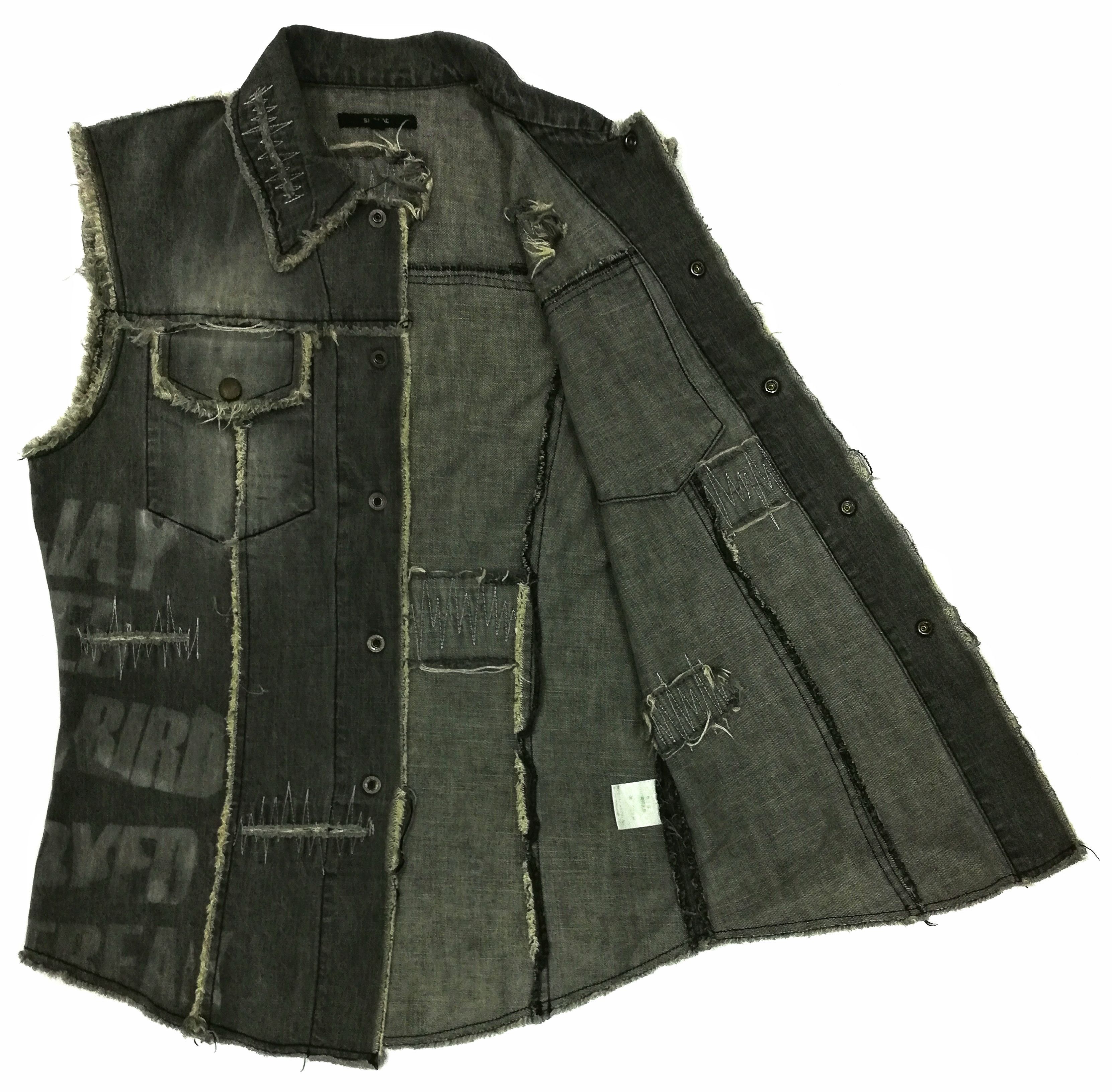 Japanese Brand 🔥Shellac Denim Vest Design Iconic Style Undercover Vest🔥 Size US S / EU 44-46 / 1 - 2 Thumbnail