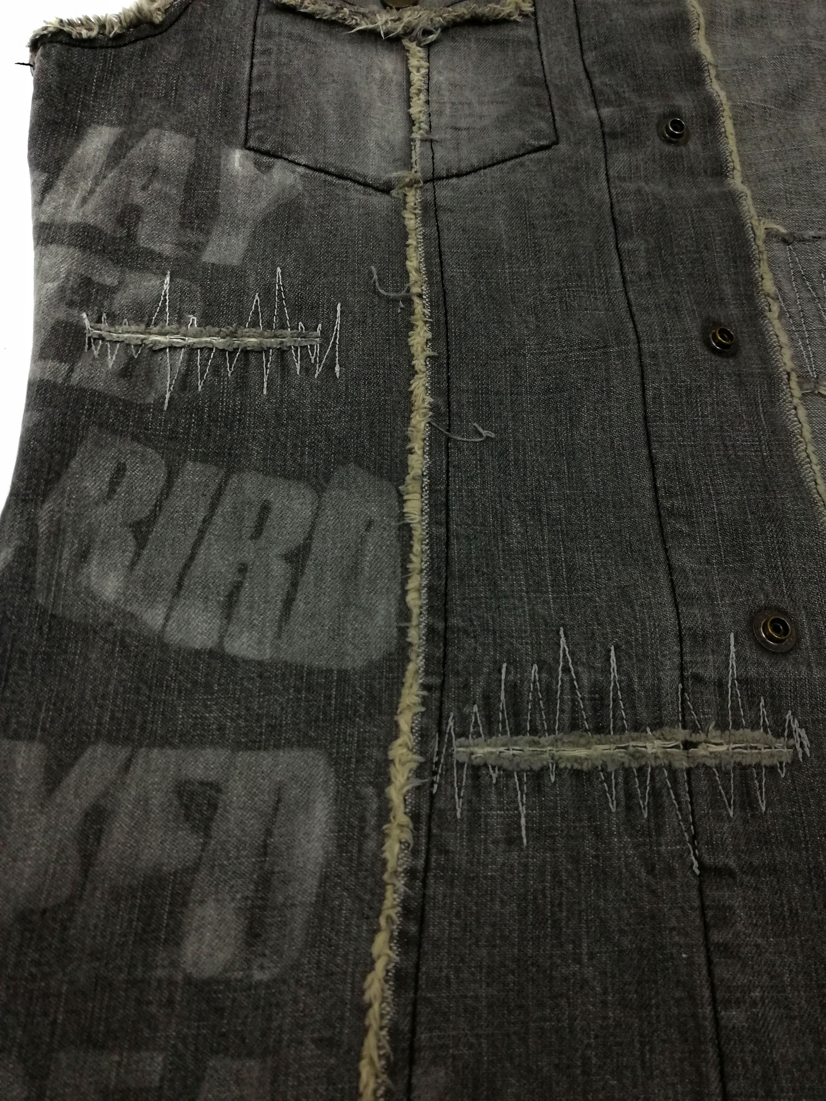 Japanese Brand 🔥Shellac Denim Vest Design Iconic Style Undercover Vest🔥 Size US S / EU 44-46 / 1 - 4 Thumbnail