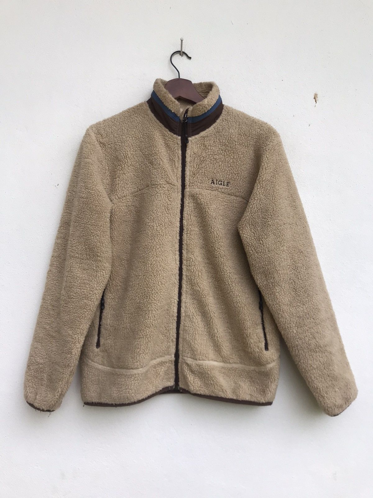 Aigle Vintage Aigle Sherpa Fleece Jacket Size US S / EU 44-46 / 1 - 1 Thumbnail