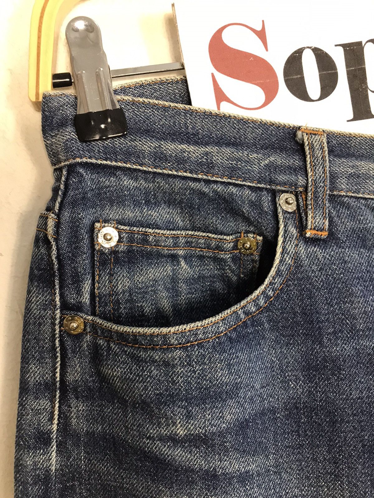 A.P.C. × Vintage A.P.C Rue De Fleurus Paris Selvedge Jeans Design Size US 28 / EU 44 - 9 Thumbnail