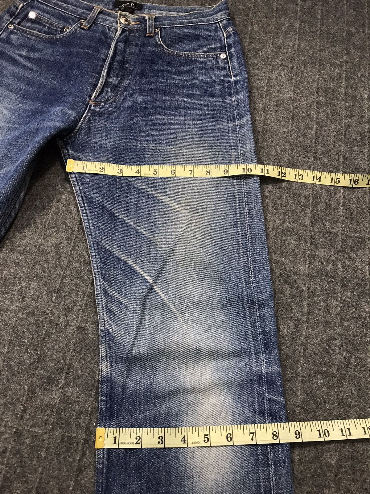 A.P.C. × Vintage A.P.C Rue De Fleurus Paris Selvedge Jeans Design Size US 28 / EU 44 - 16 Thumbnail