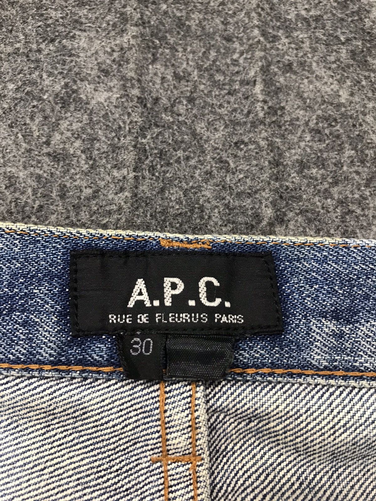 A.P.C. × Vintage A.P.C Rue De Fleurus Paris Selvedge Jeans Design Size US 28 / EU 44 - 12 Thumbnail