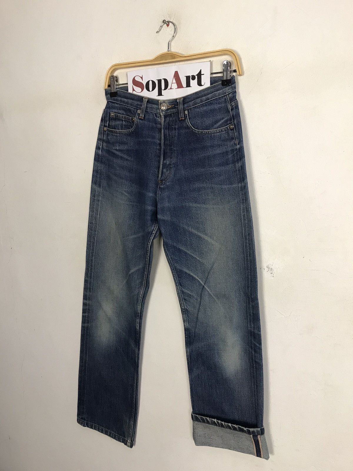 A.P.C. × Vintage A.P.C Rue De Fleurus Paris Selvedge Jeans Design Size US 28 / EU 44 - 4 Thumbnail