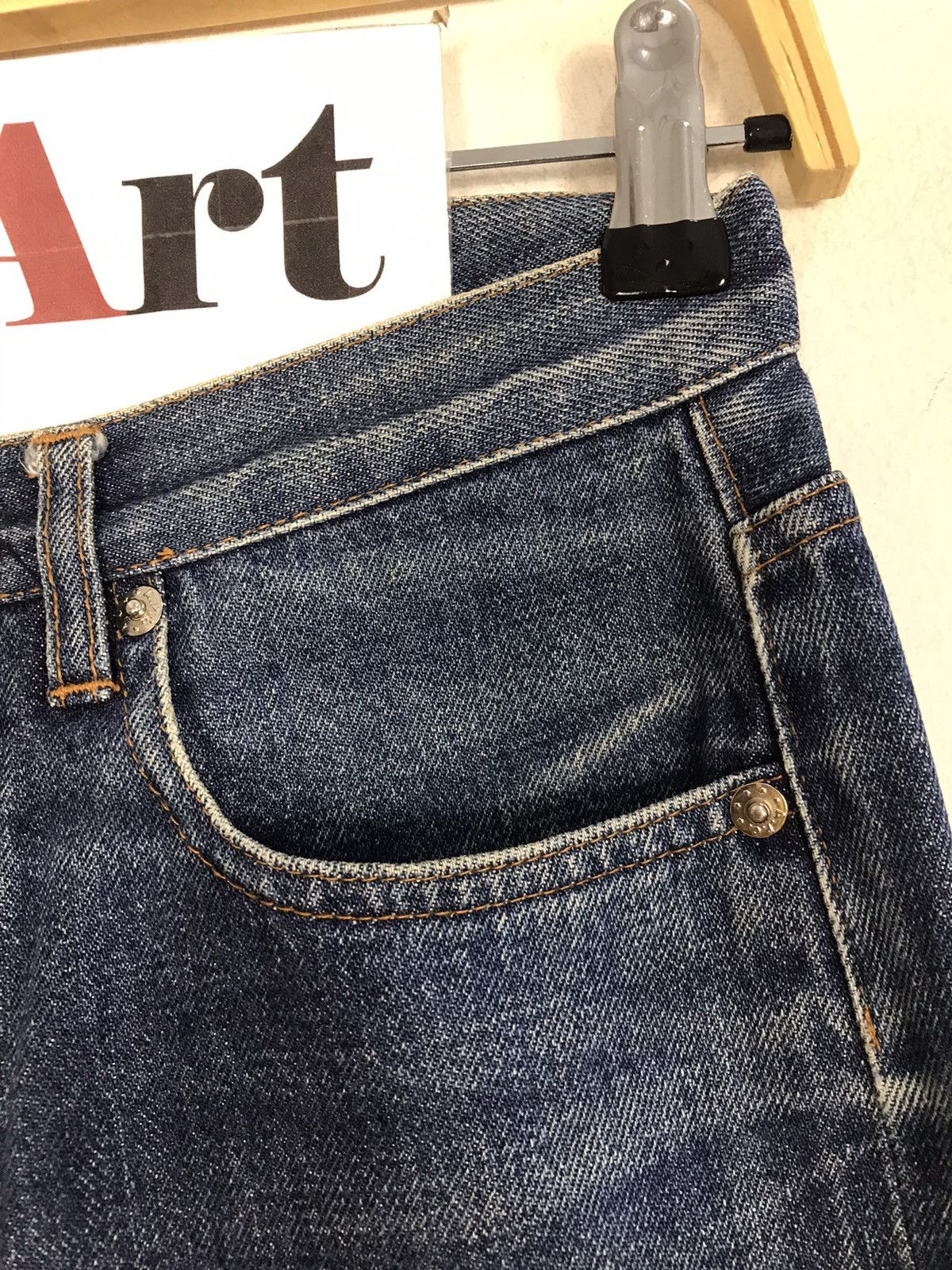 A.P.C. × Vintage A.P.C Rue De Fleurus Paris Selvedge Jeans Design Size US 28 / EU 44 - 6 Thumbnail