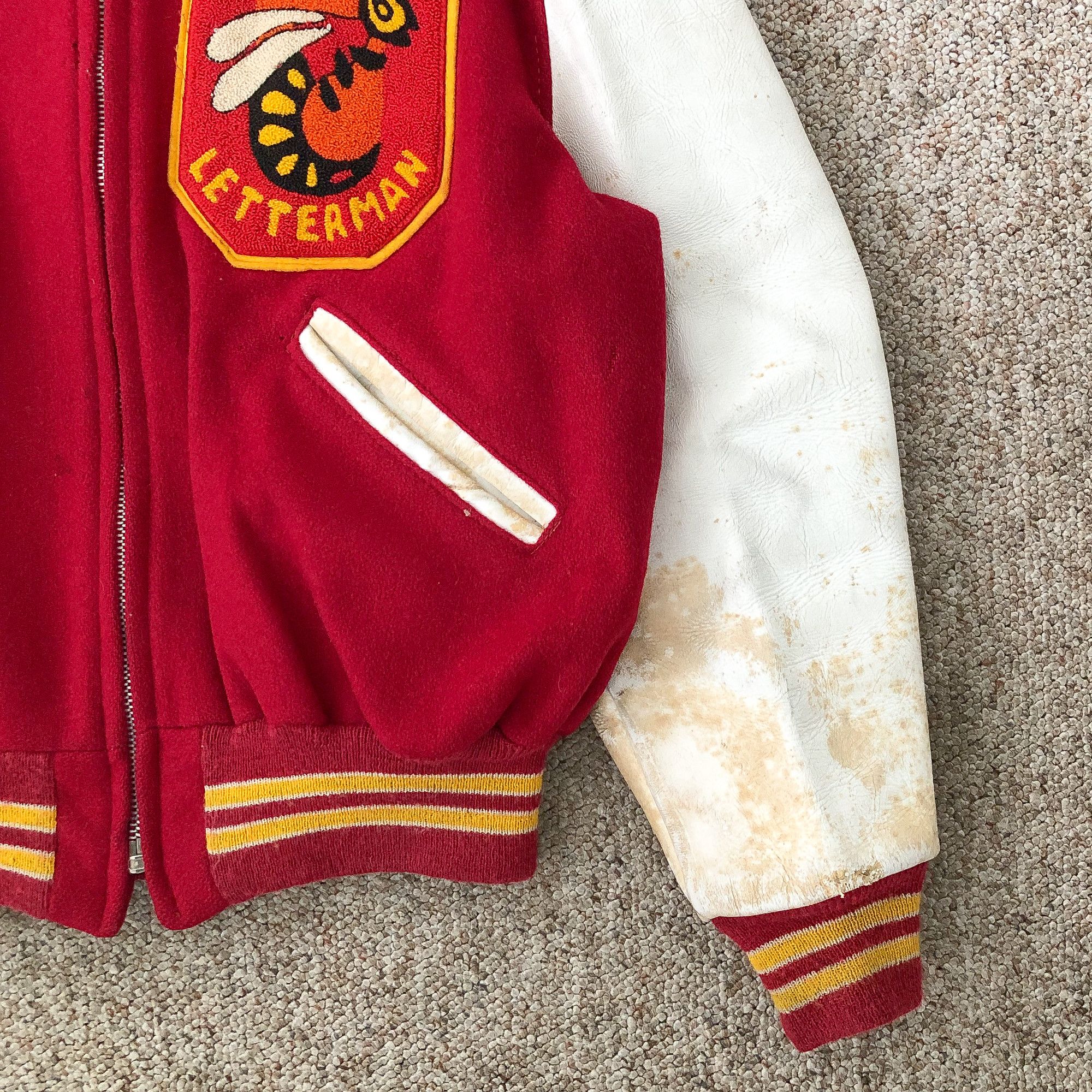 Vintage 60s Boxy Sun Faded 'Oxnard' Varsity Jacket Size US L / EU 52-54 / 3 - 4 Thumbnail