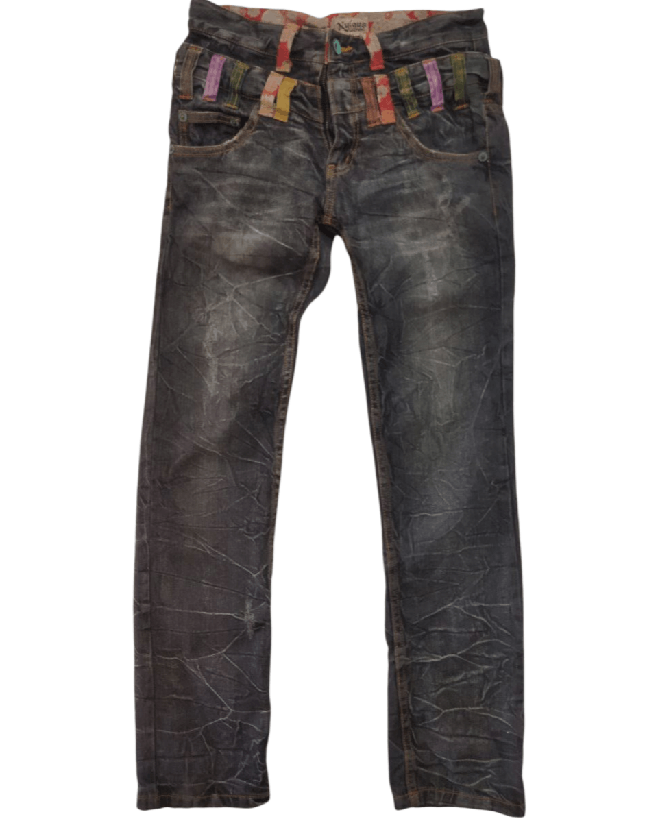 Japanese Brand Japanese Nylaus Clothing Double Waist Jeans Size US 31 - 1 Thumbnail