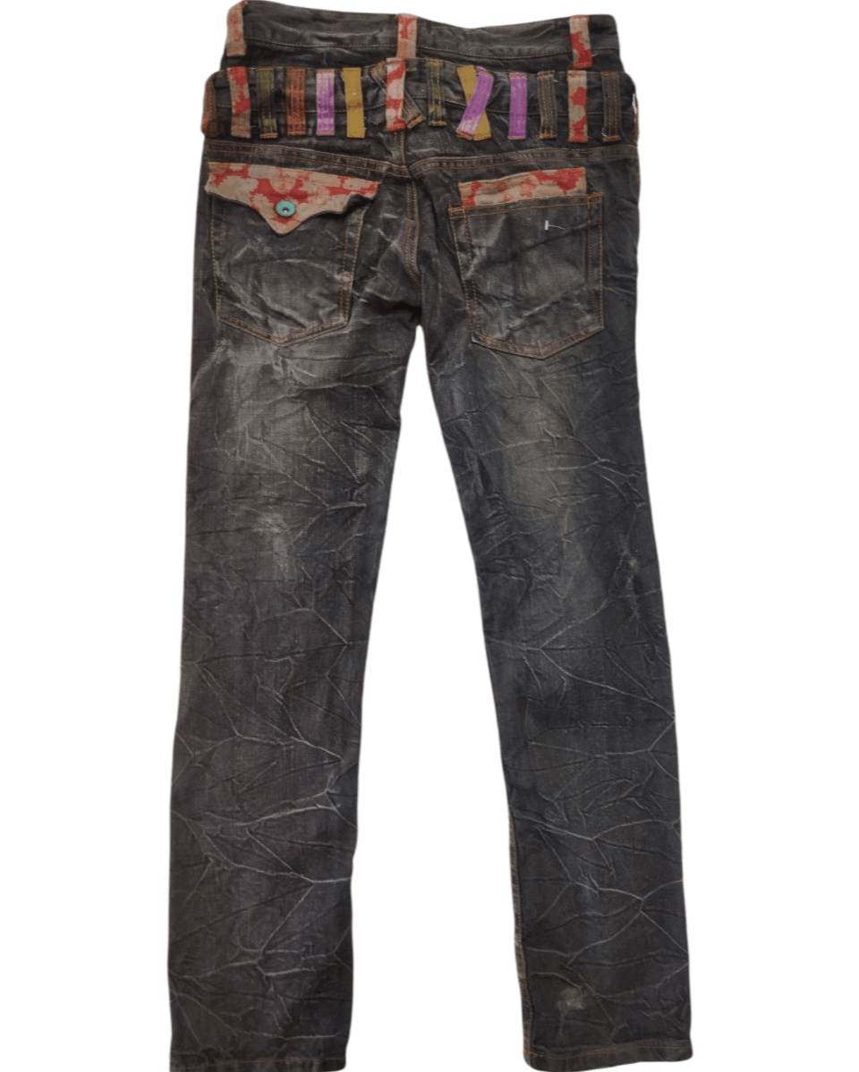 Japanese Brand Japanese Nylaus Clothing Double Waist Jeans Size US 31 - 2 Thumbnail