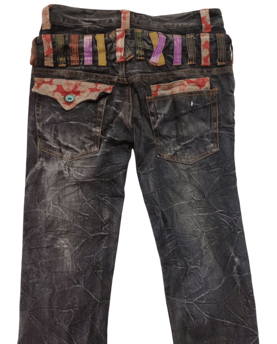 Japanese Brand Japanese Nylaus Clothing Double Waist Jeans Size US 31 - 4 Thumbnail