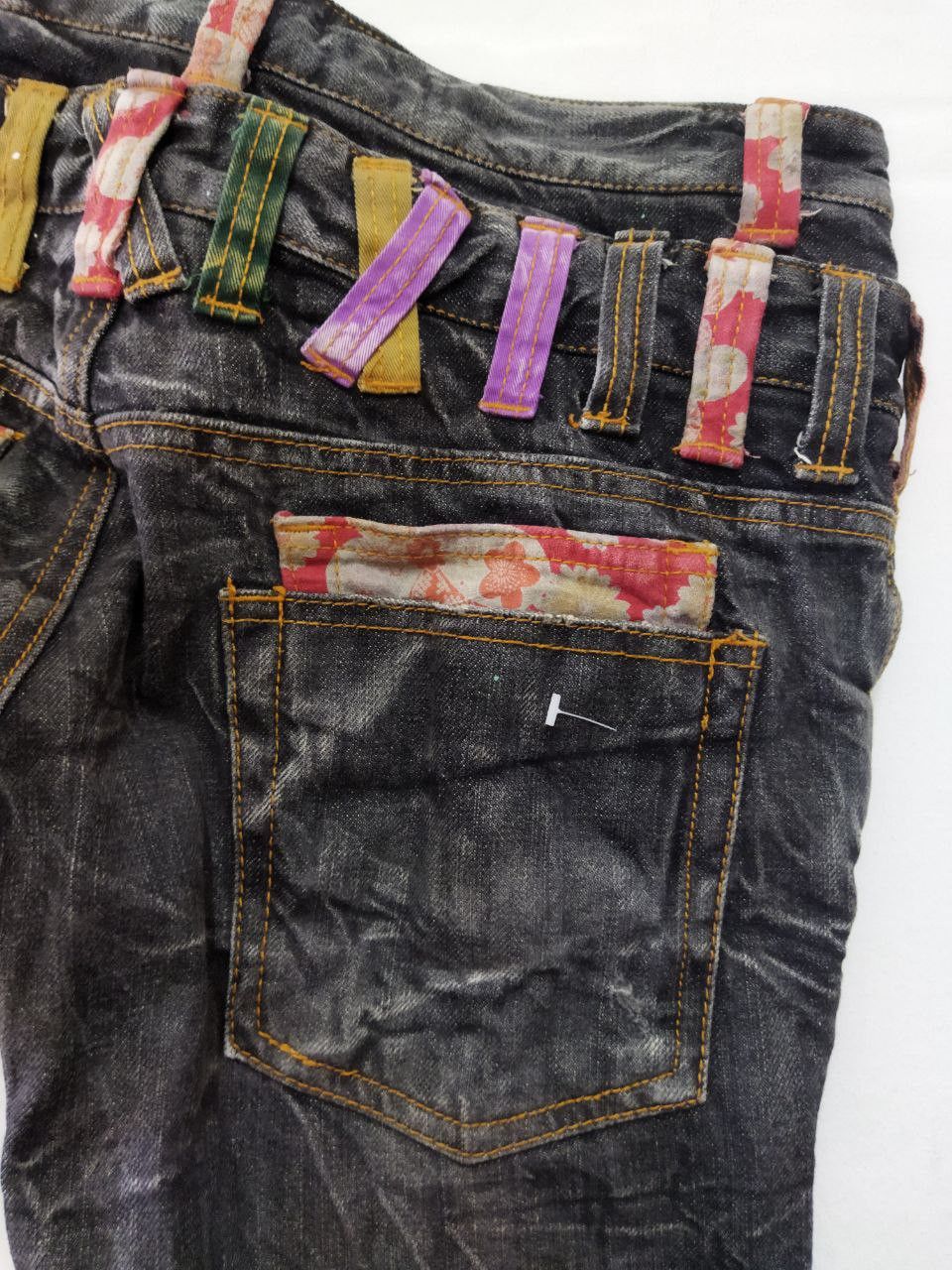 Japanese Brand Japanese Nylaus Clothing Double Waist Jeans Size US 31 - 9 Thumbnail