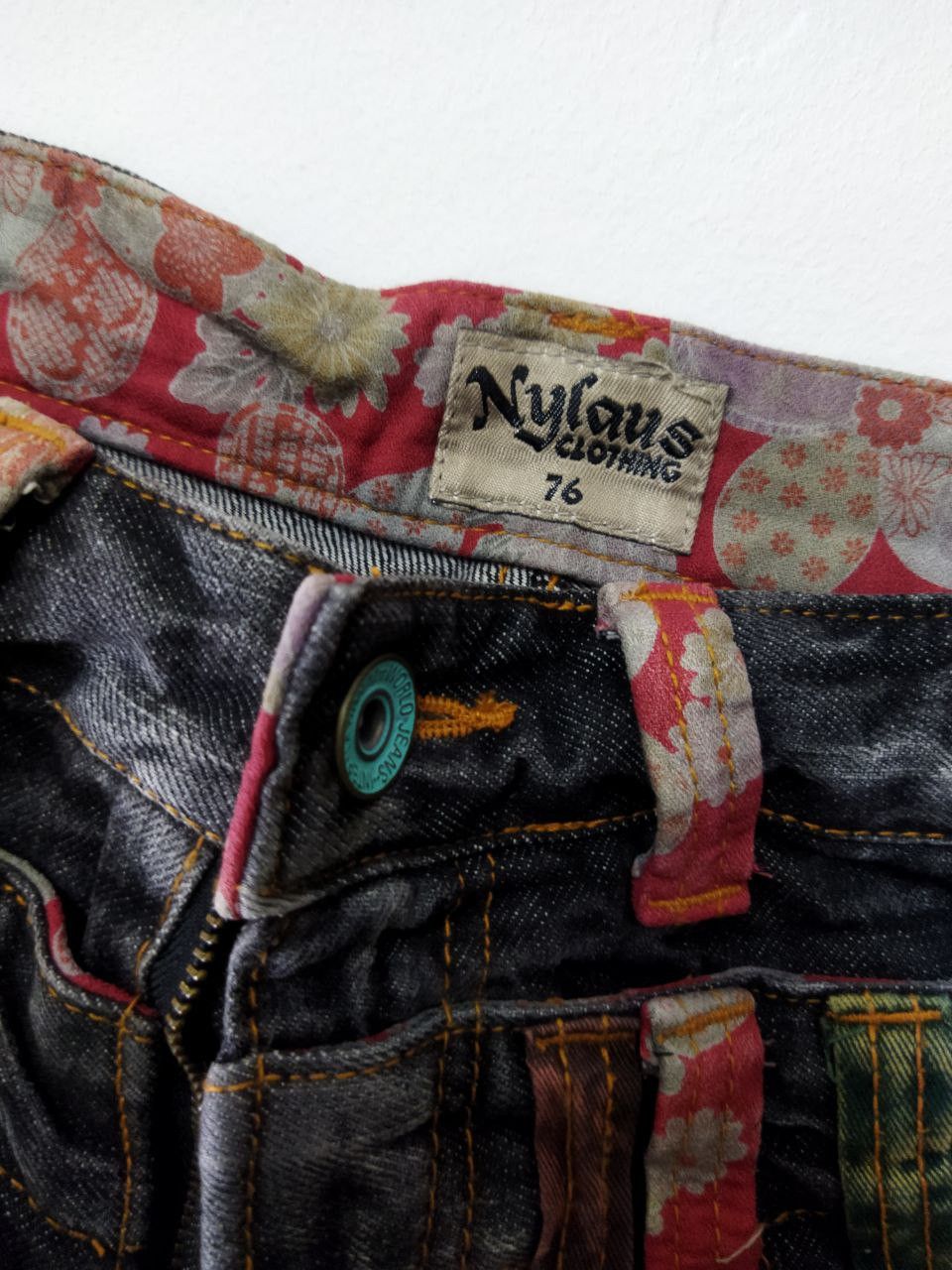 Japanese Brand Japanese Nylaus Clothing Double Waist Jeans Size US 31 - 8 Thumbnail