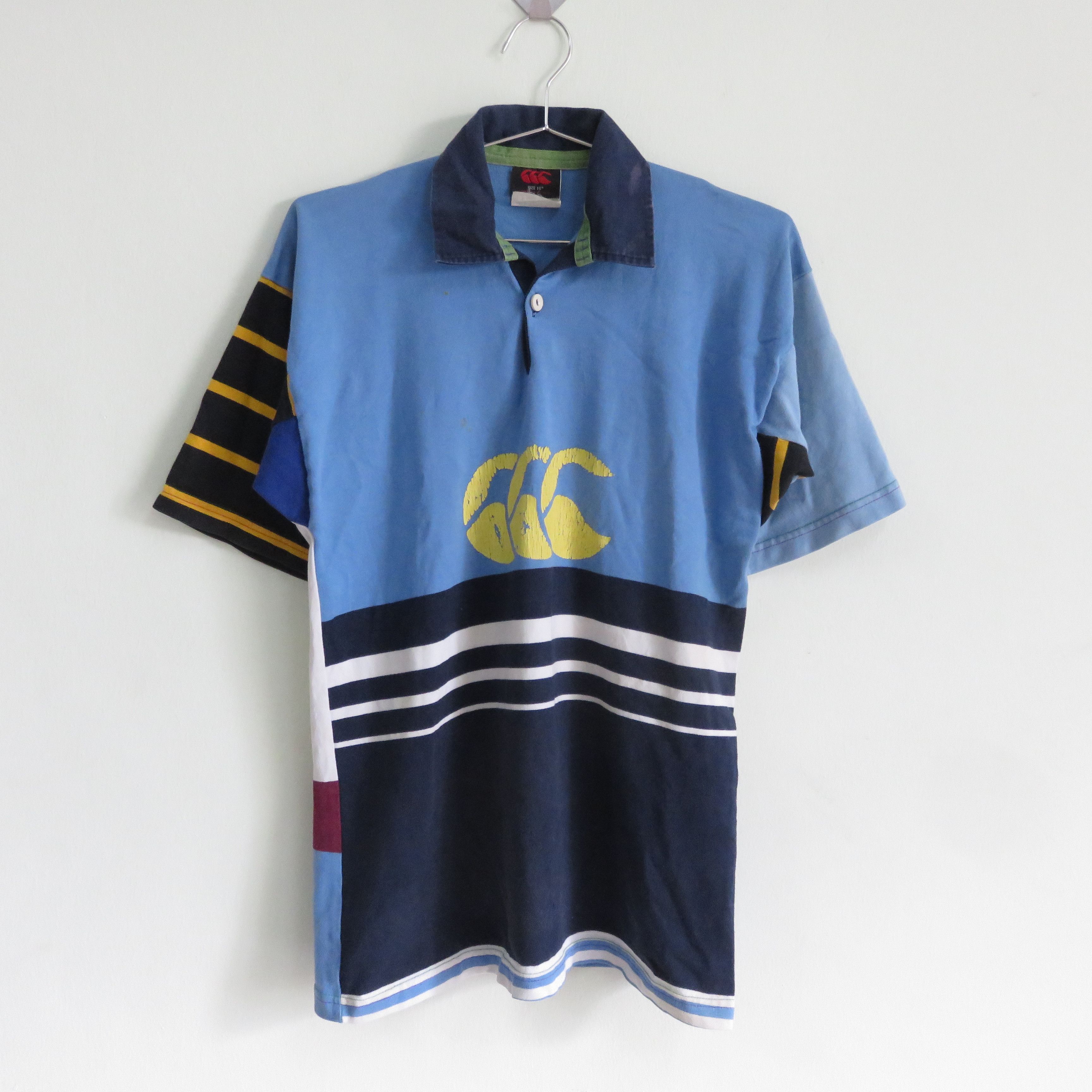Vintage Canterbury Multicolor Rugby Polo Shirt