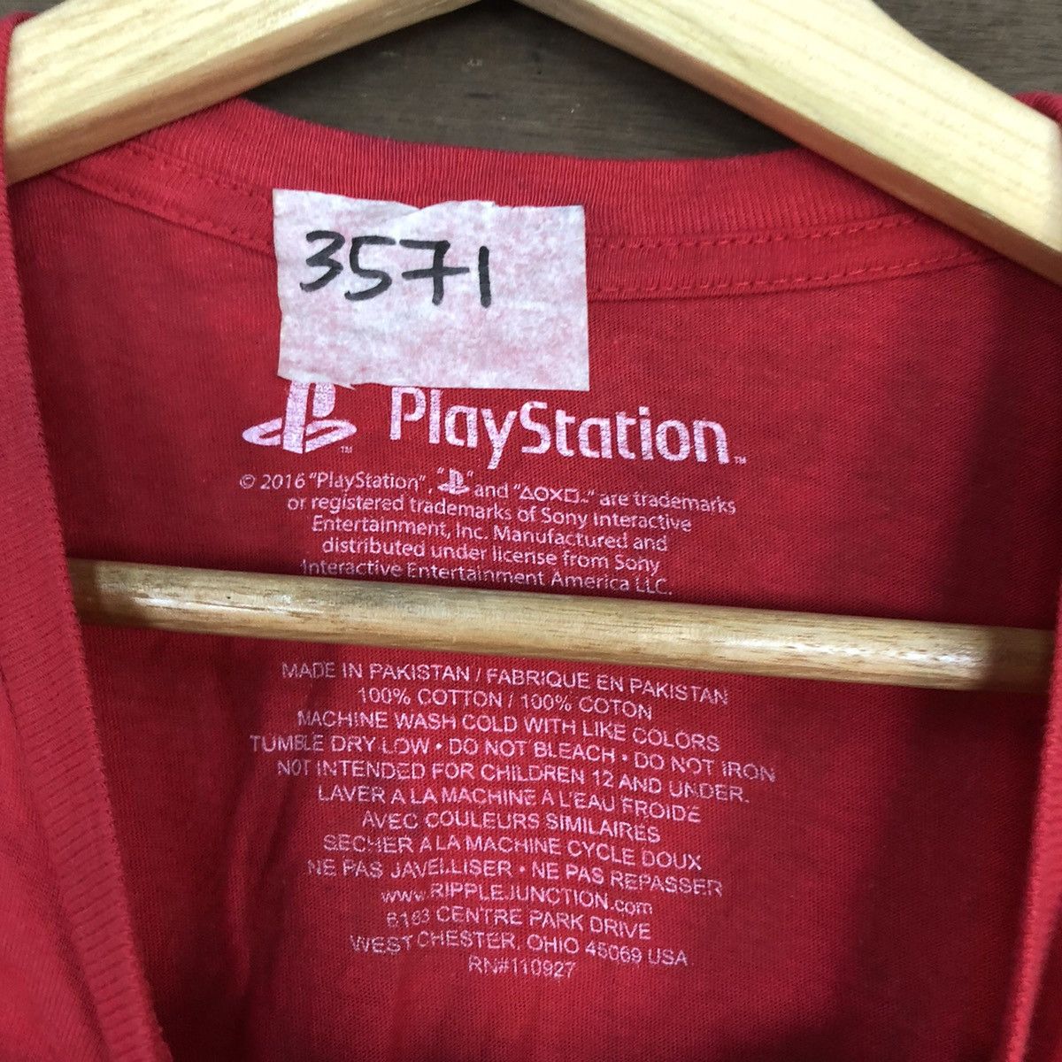 Playstation Playstation ps2 old school vintage Red tee #3571 Size US L / EU 52-54 / 3 - 10 Thumbnail