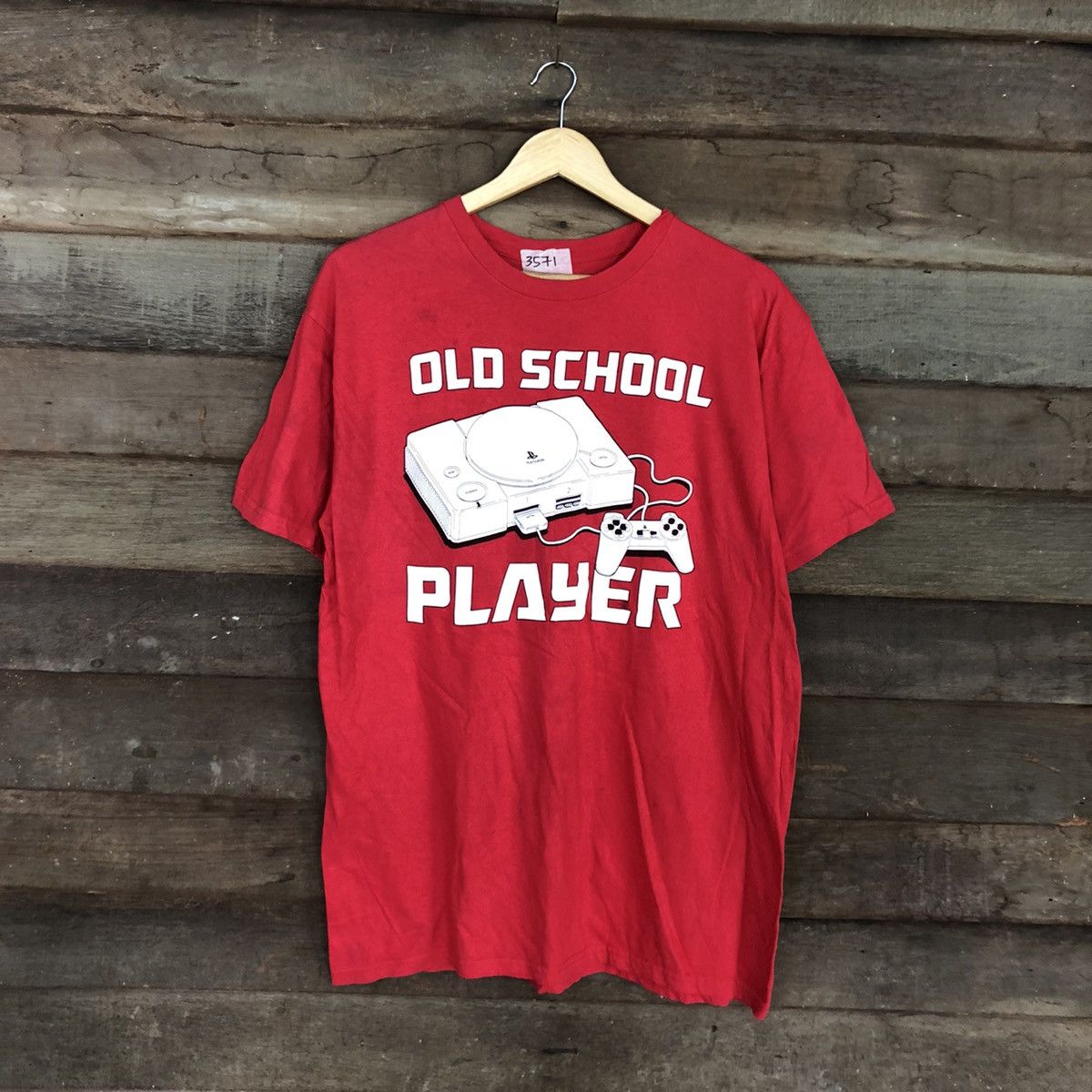 Playstation Playstation ps2 old school vintage Red tee #3571 Size US L / EU 52-54 / 3 - 3 Thumbnail
