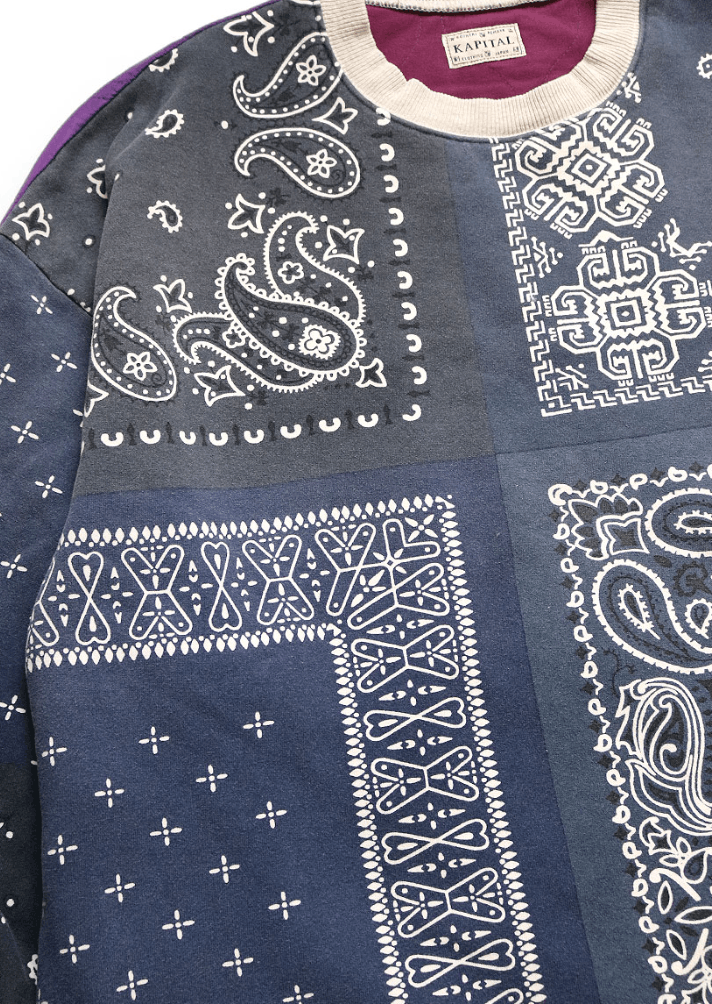 Kapital × Kapital Kountry KAPITAL Fleece bandana pattern BIG sweatshirt Size US L / EU 52-54 / 3 - 4 Thumbnail