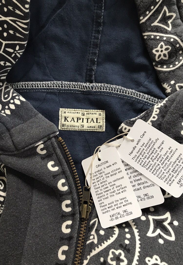 Kapital × Kapital Kountry KAPITAL KOUNTRY FLEECE KNIT BANDANA BIVOUAC HOODED BLOUSON Size US L / EU 52-54 / 3 - 4 Thumbnail