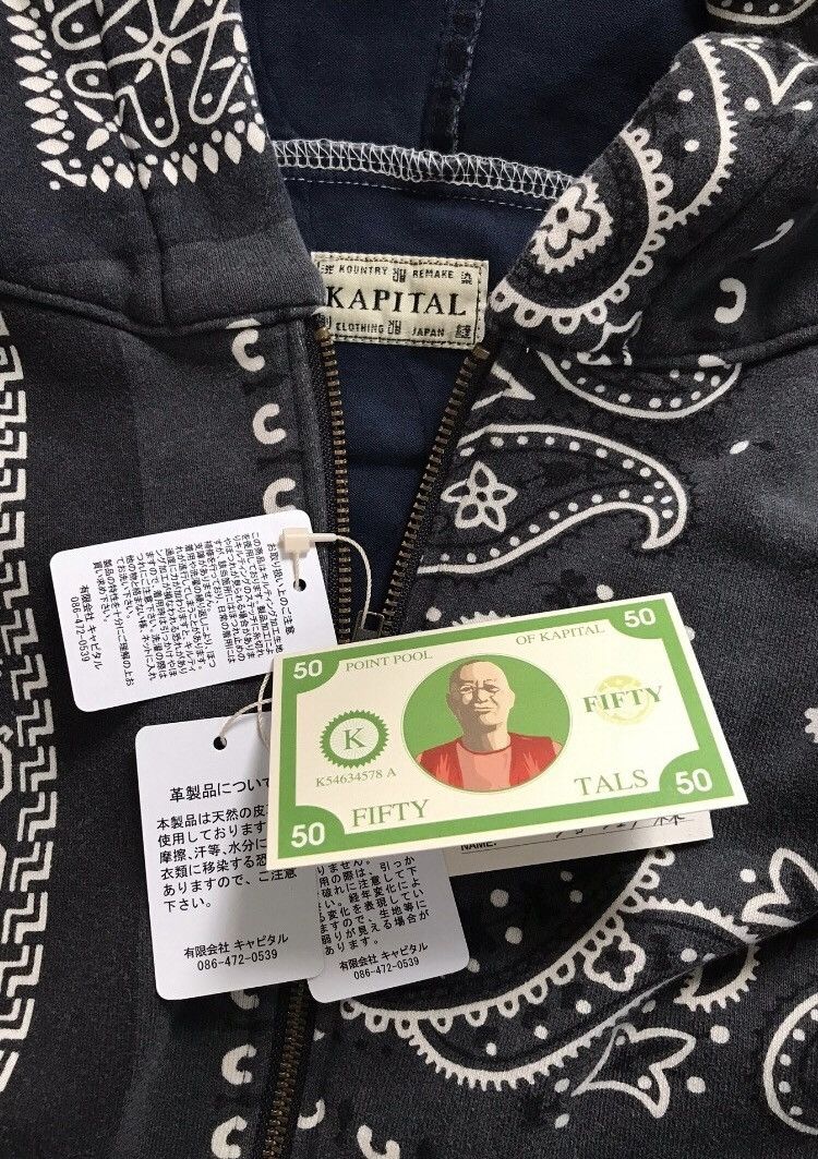 Kapital × Kapital Kountry KAPITAL KOUNTRY FLEECE KNIT BANDANA BIVOUAC HOODED BLOUSON Size US L / EU 52-54 / 3 - 5 Thumbnail