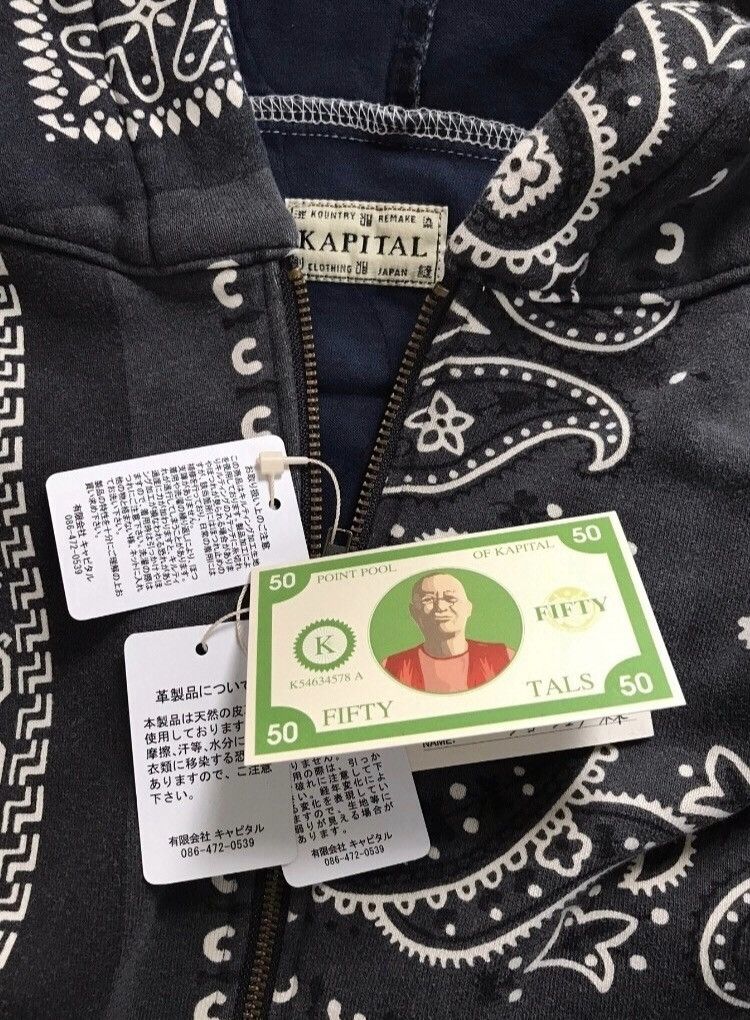 Kapital × Kapital Kountry KAPITAL KOUNTRY FLEECE KNIT BANDANA BIVOUAC HOODED BLOUSON Size US XL / EU 56 / 4 - 5 Thumbnail