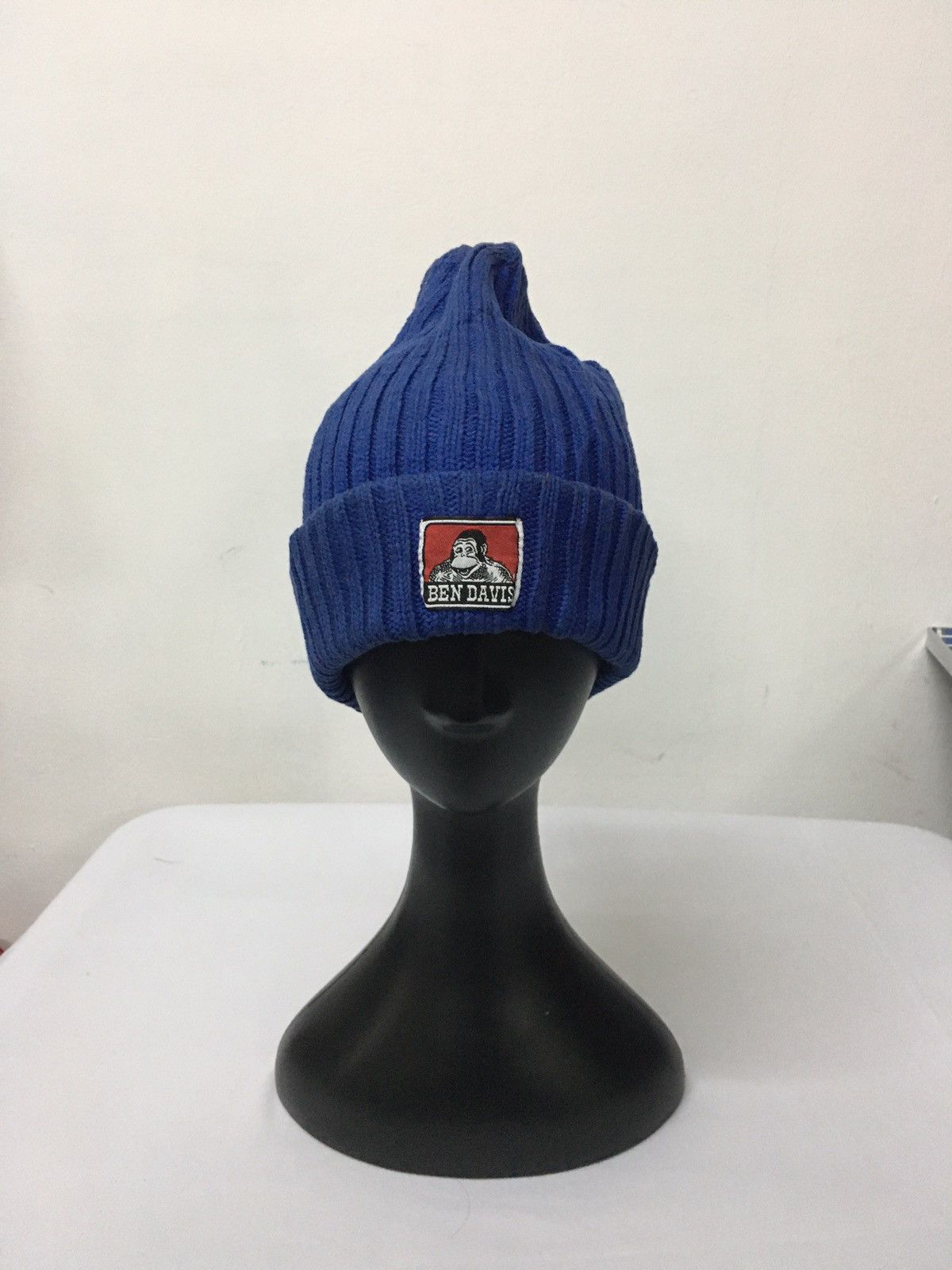 image of Ben Davis Ben David Knite Beanie in Blue, Men's