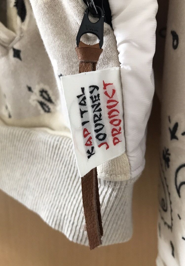 Kapital × Kapital Kountry KAPITAL FLEECE KNIT BANDANA BIVOUAC HOODED BLOUSON NATURAL Size US M / EU 48-50 / 2 - 7 Thumbnail