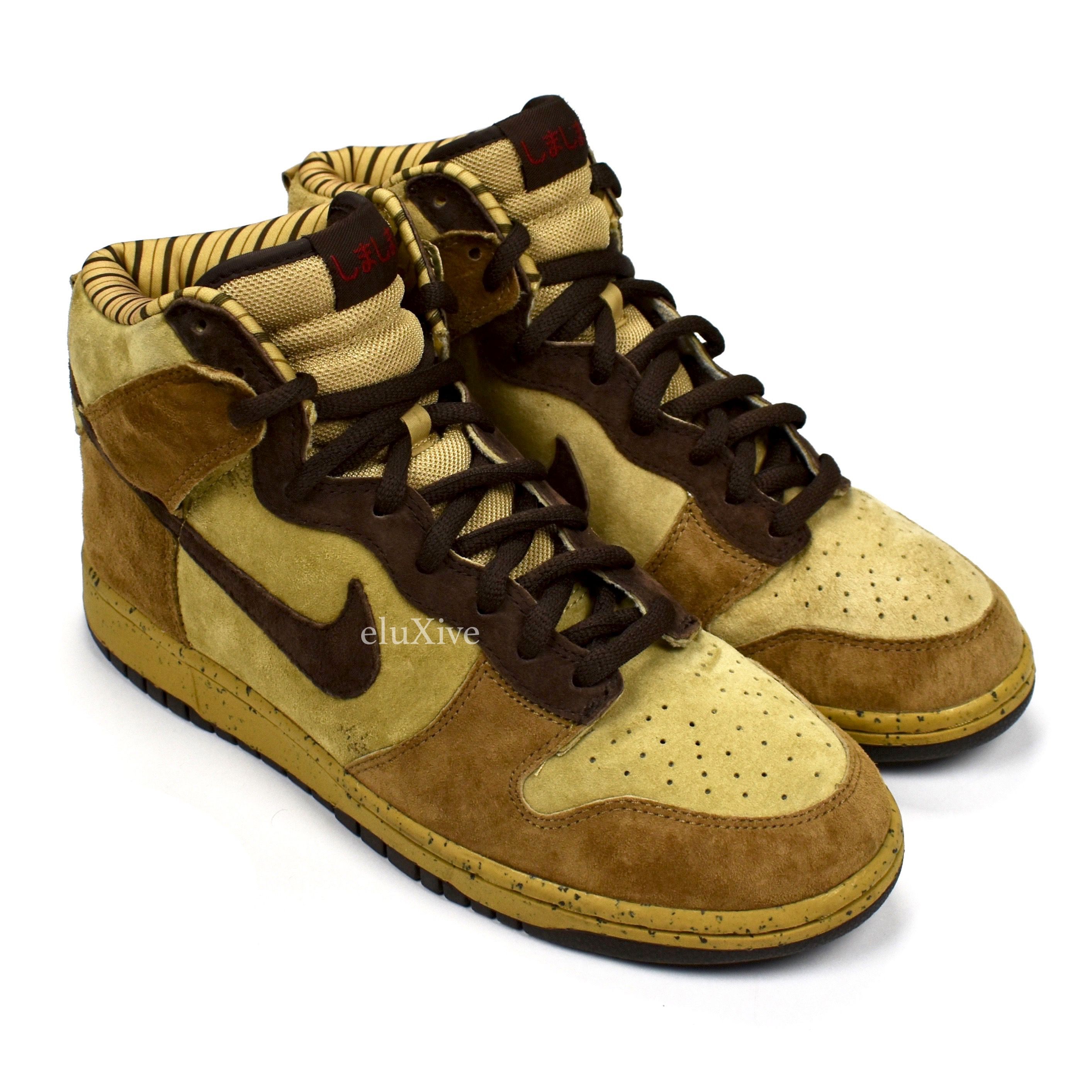 Pre-owned Nike 2003  Dunk High Shima Shima 2 Shoes In Brown