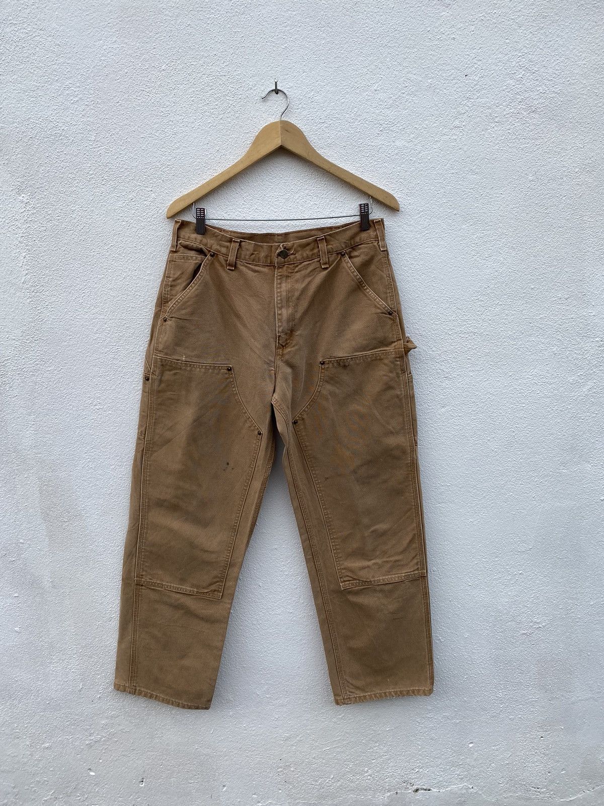 Carhartt × Vintage Vintage Carhartt Double knee Carpenter Dungaree cargo pants Size US 32 / EU 48 - 1 Thumbnail