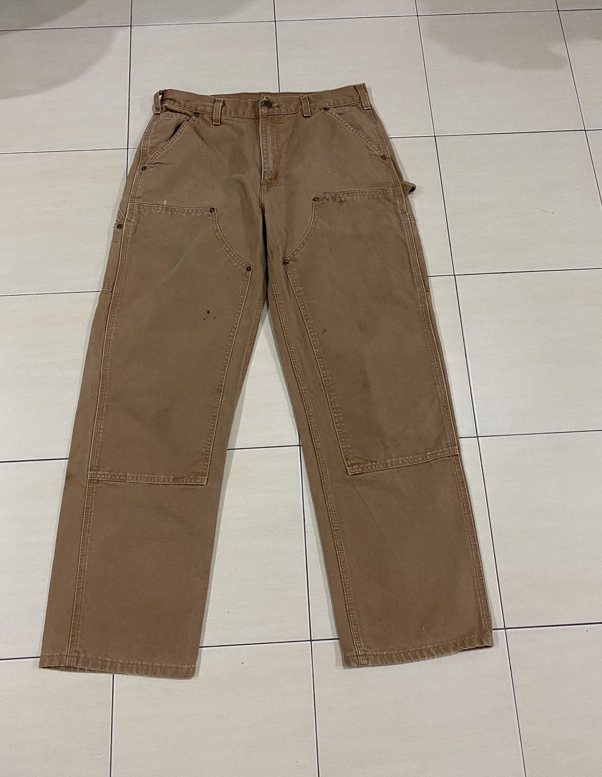 Carhartt × Vintage Vintage Carhartt Double knee Carpenter Dungaree cargo pants Size US 32 / EU 48 - 17 Thumbnail