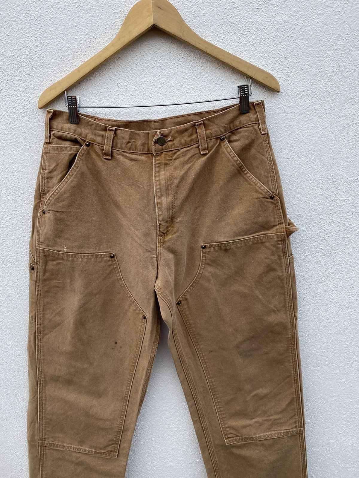 Carhartt × Vintage Vintage Carhartt Double knee Carpenter Dungaree cargo pants Size US 32 / EU 48 - 2 Thumbnail