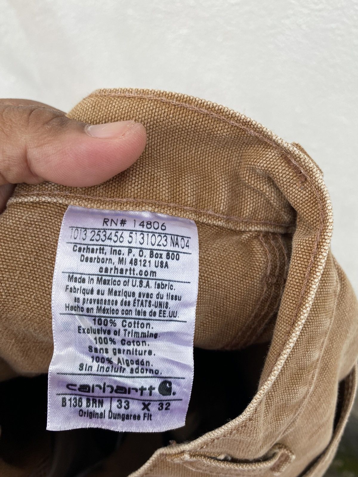 Carhartt × Vintage Vintage Carhartt Double knee Carpenter Dungaree cargo pants Size US 32 / EU 48 - 15 Thumbnail