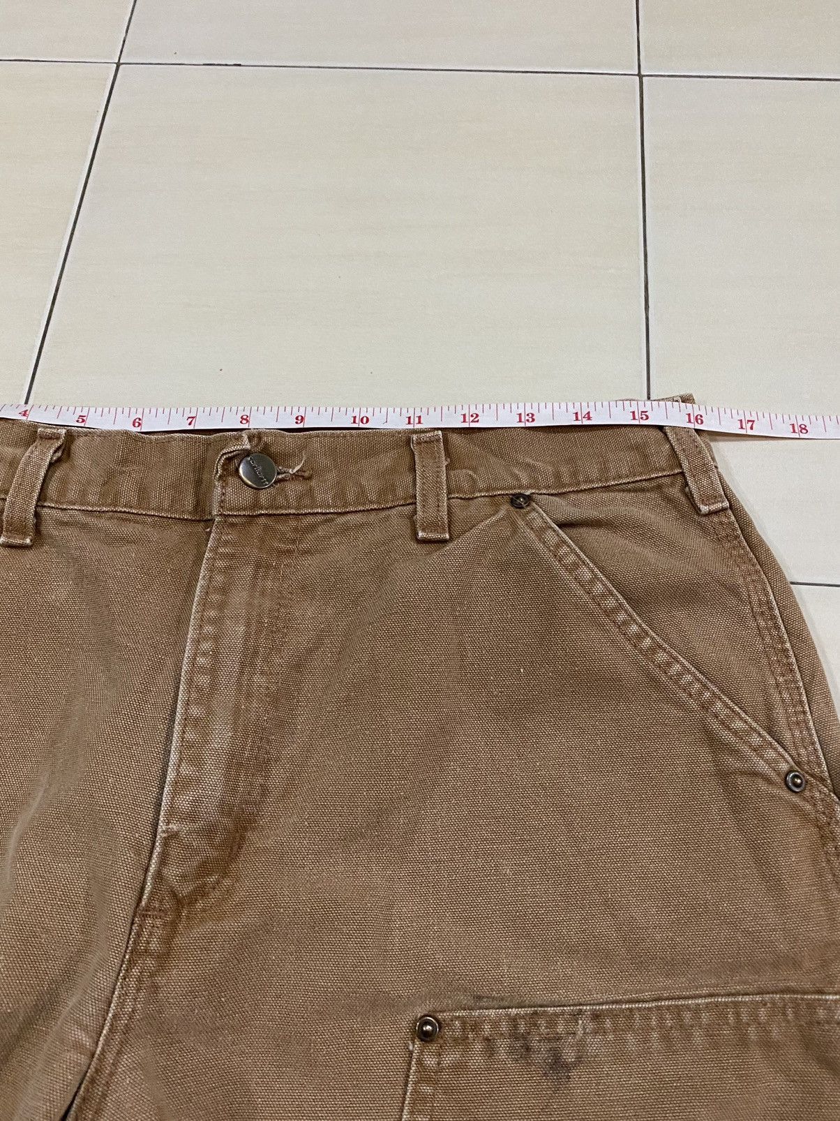 Carhartt × Vintage Vintage Carhartt Double knee Carpenter Dungaree cargo pants Size US 32 / EU 48 - 18 Thumbnail