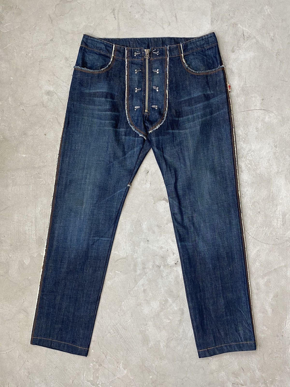 Jean Paul Gaultier Jean Paul Gaultier Vintage Frayed Denims Size US 32 / EU 48 - 1 Thumbnail