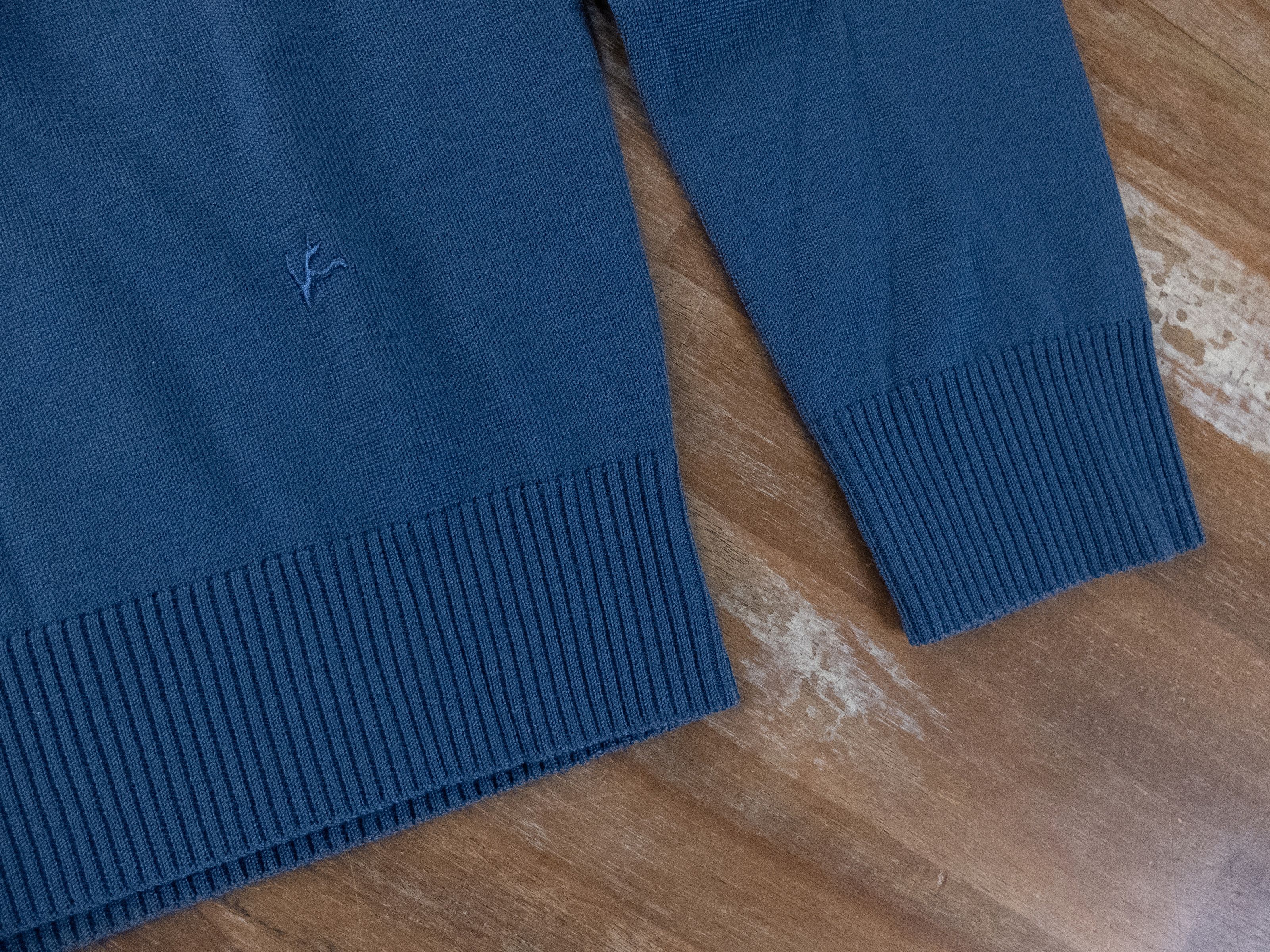Isaia ISAIA Napoli blue v-neck wool sweater - Medium - NWT Size US M / EU 48-50 / 2 - 4 Thumbnail