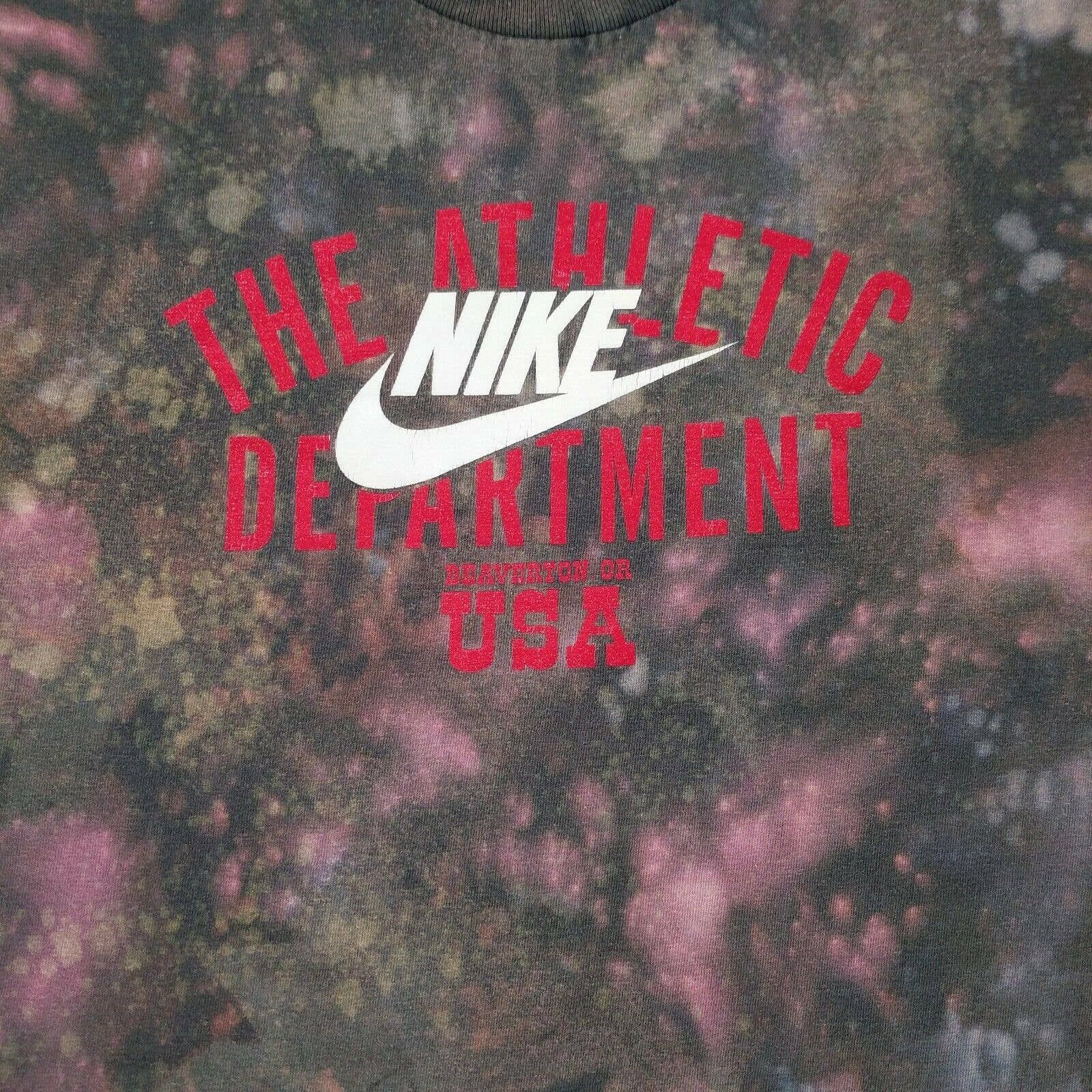 Nike × Vintage Vintage Nike Custom Bleached Tie Dye Logo Graphic T-Shirt L Size US L / EU 52-54 / 3 - 2 Thumbnail