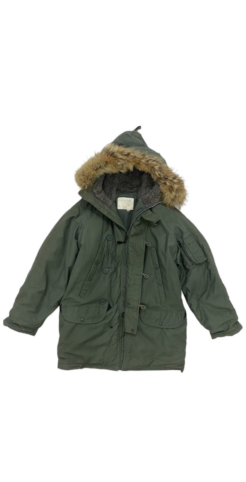 image of I Spiewak And Sons x Made In USA Vintage Type N3B/f Mil-J-3786J Parka Extreme Cold in Army Green (S