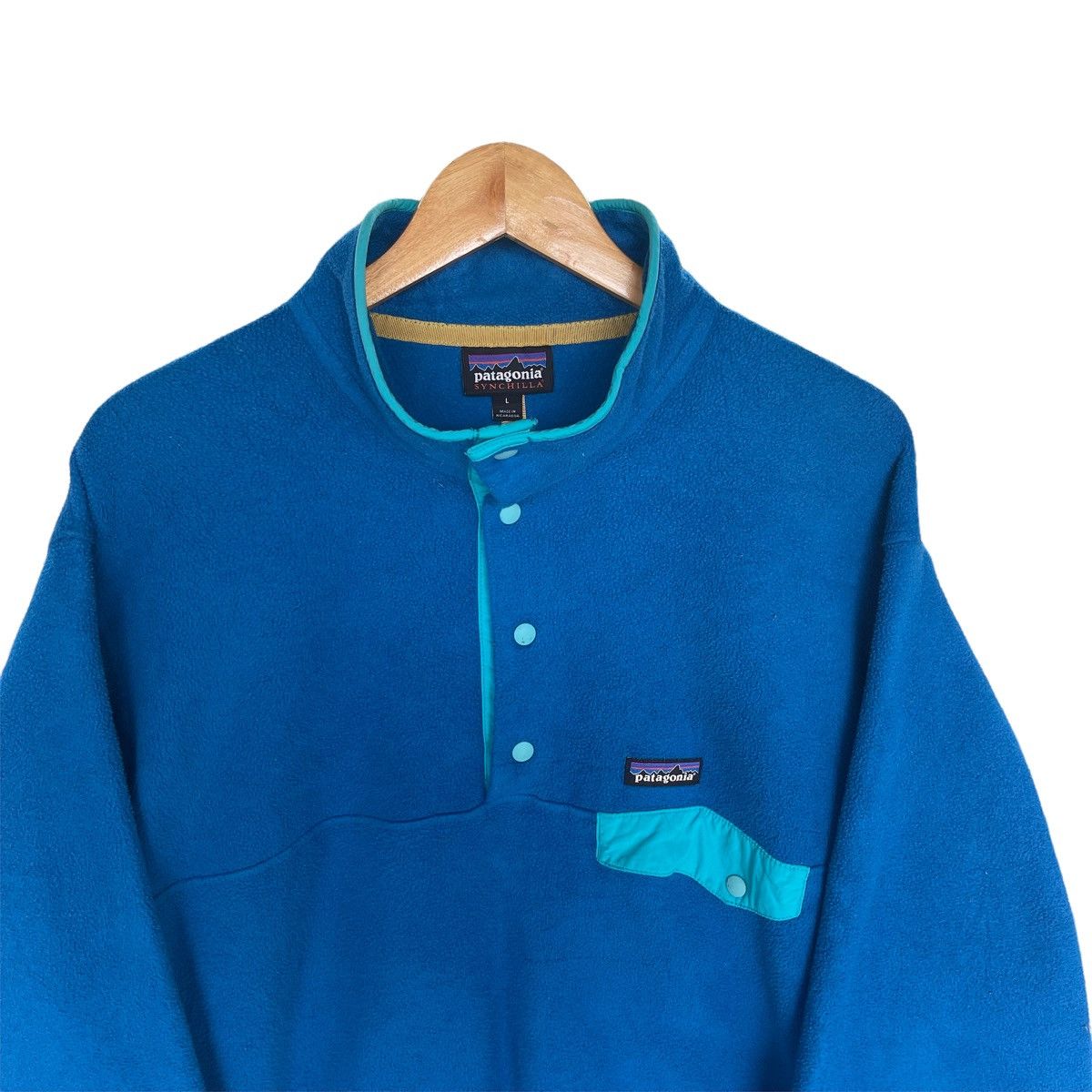 Patagonia × Vintage Patagonia Synchilla Fleece Vintage 90s Sweater Size US L / EU 52-54 / 3 - 4 Thumbnail