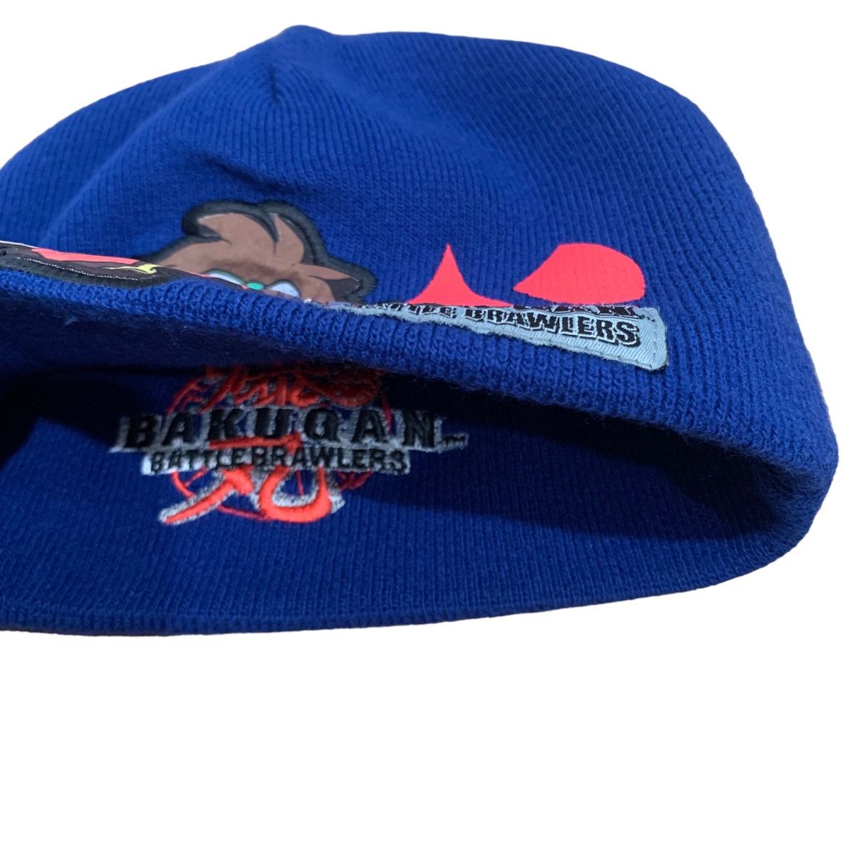 Japanese Brand Rare Vintage Bakugan Battle Brawlers Blue Reversible Beanie Size ONE SIZE - 3 Thumbnail