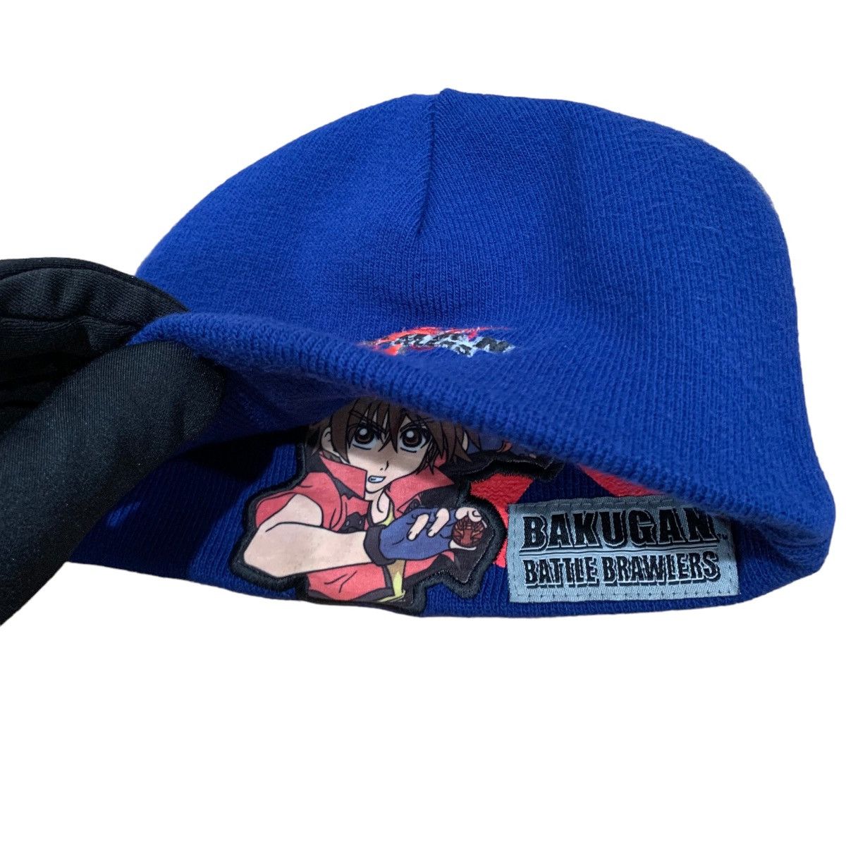 Japanese Brand Rare Vintage Bakugan Battle Brawlers Blue Reversible Beanie Size ONE SIZE - 5 Thumbnail