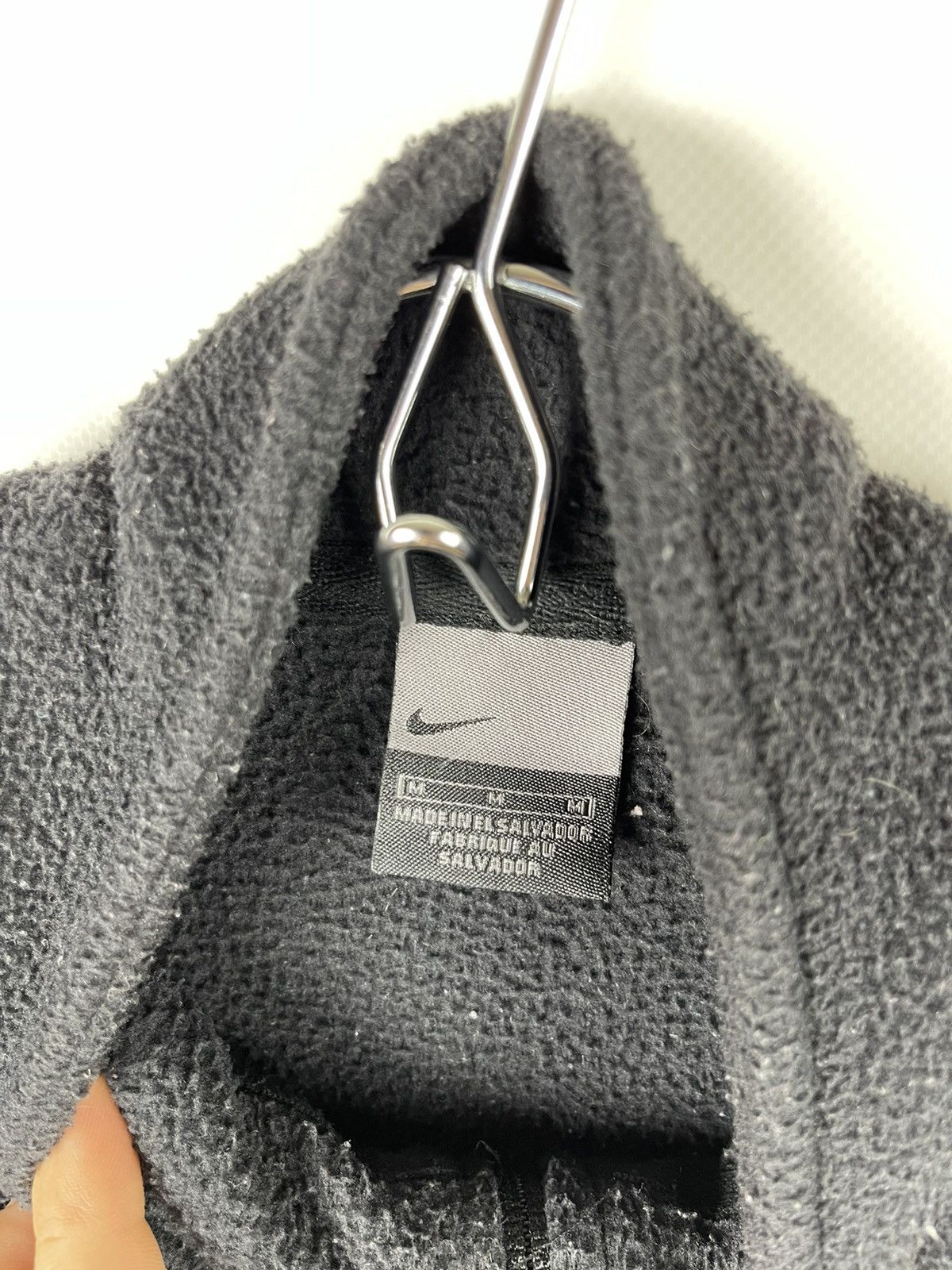 Nike Nike Vintage y2k logo Nike fleece black 1/4 zip jacket Size US M / EU 48-50 / 2 - 8 Thumbnail