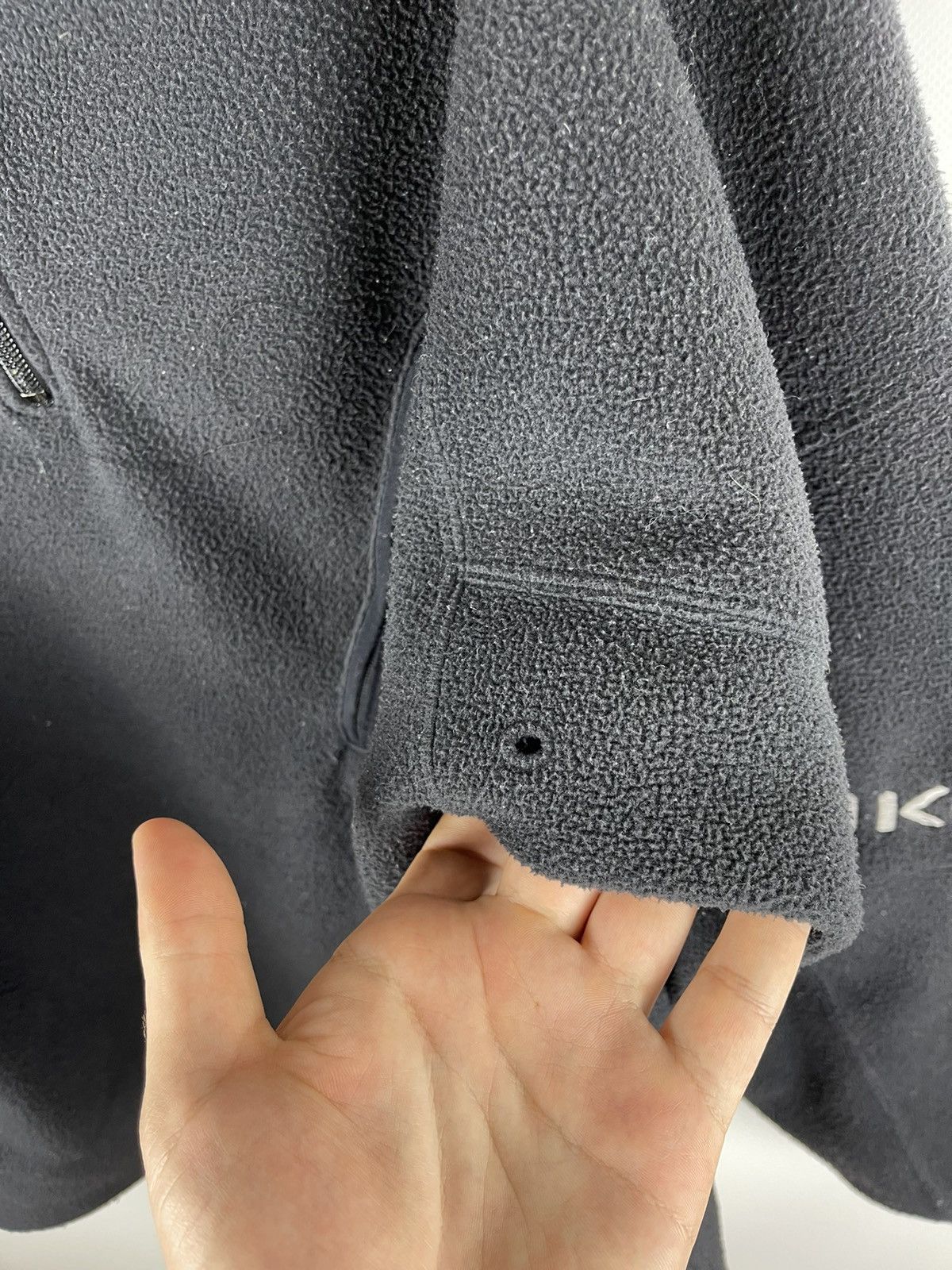 Nike Nike Vintage y2k logo Nike fleece black 1/4 zip jacket Size US M / EU 48-50 / 2 - 10 Thumbnail