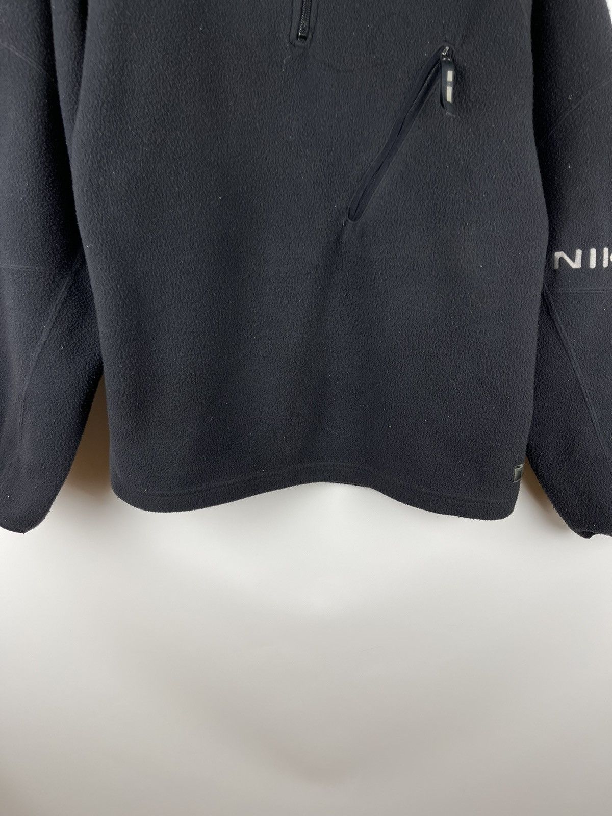 Nike Nike Vintage y2k logo Nike fleece black 1/4 zip jacket Size US M / EU 48-50 / 2 - 7 Thumbnail