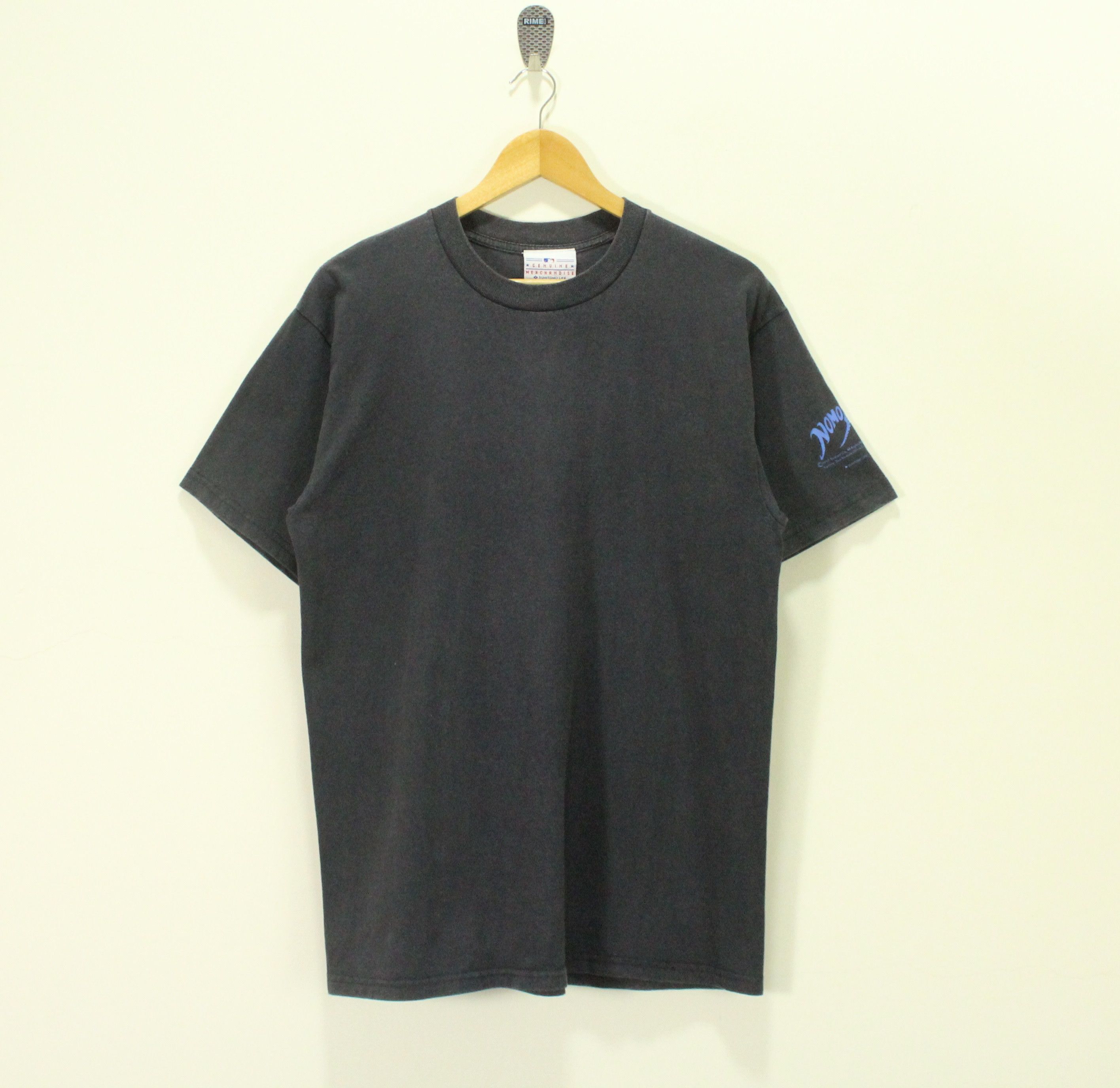MLB Vintage 90s DODGERS NOMO T Shirt 1997 Faded Black Size US L / EU 52-54 / 3 - 3 Thumbnail