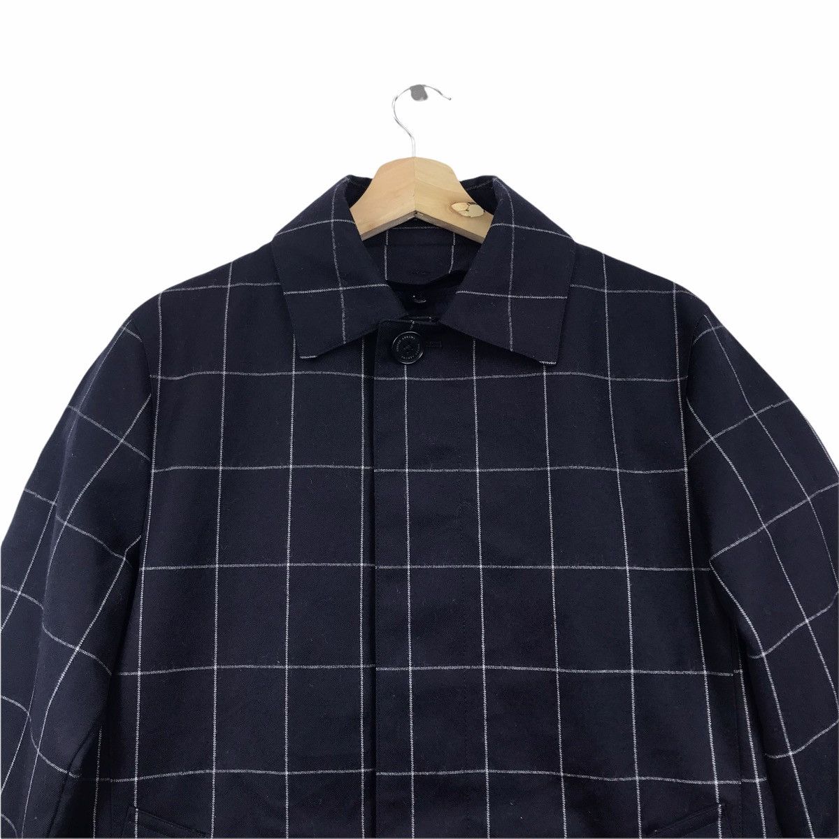 United Arrows UNITED ARROWS Tokyo Japanese Brand Check Parka Long Coat Size US S / EU 44-46 / 1 - 2 Thumbnail