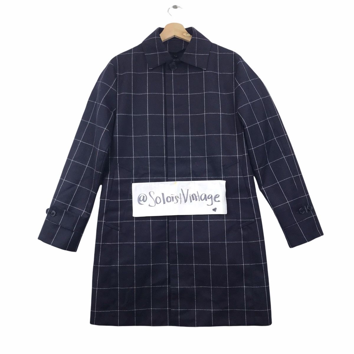 United Arrows UNITED ARROWS Tokyo Japanese Brand Check Parka Long Coat Size US S / EU 44-46 / 1 - 1 Thumbnail