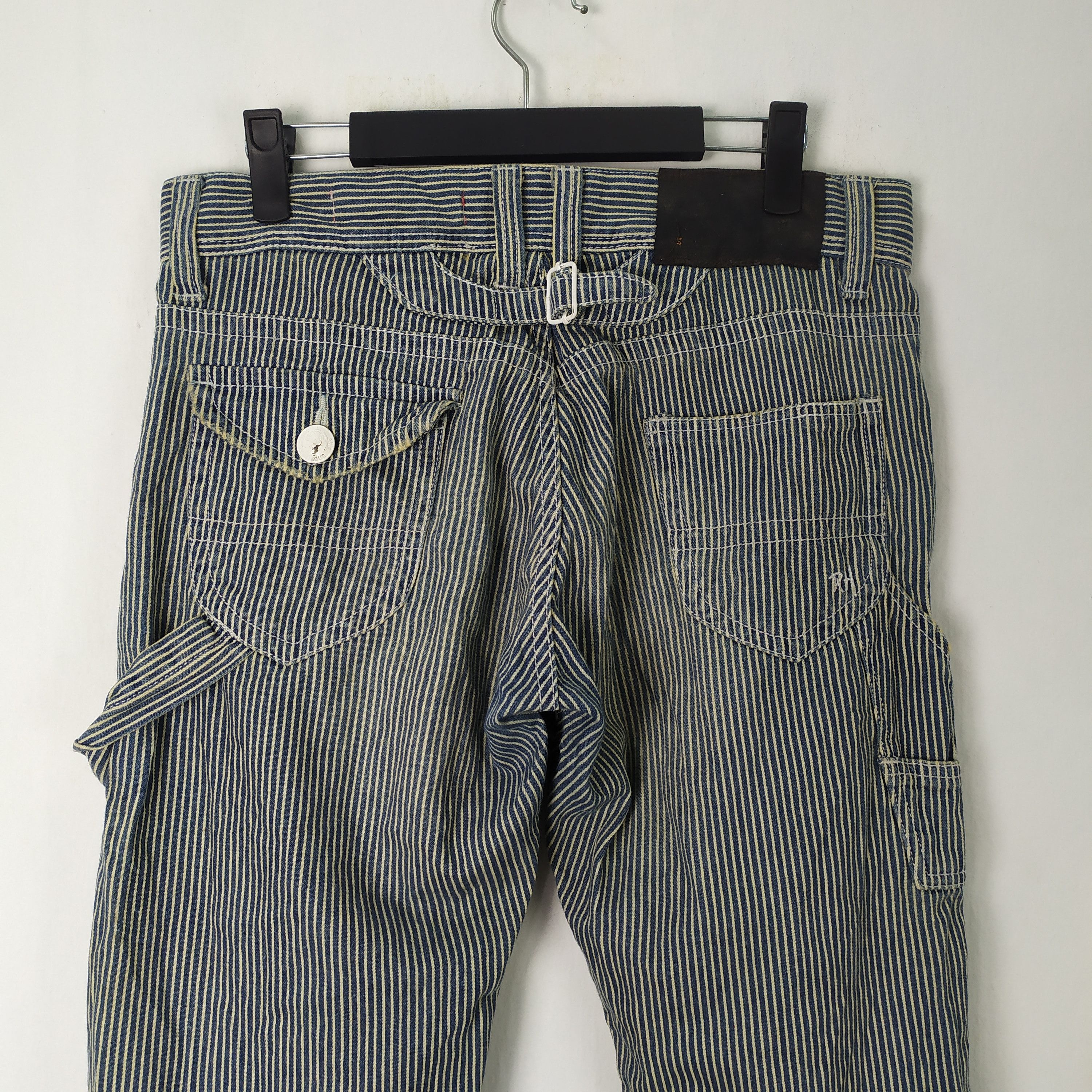 Japanese Brand VINTAGE JAPANESE HICKORY STRIPE CARGO PANTS Size US 32 / EU 48 - 12 Thumbnail