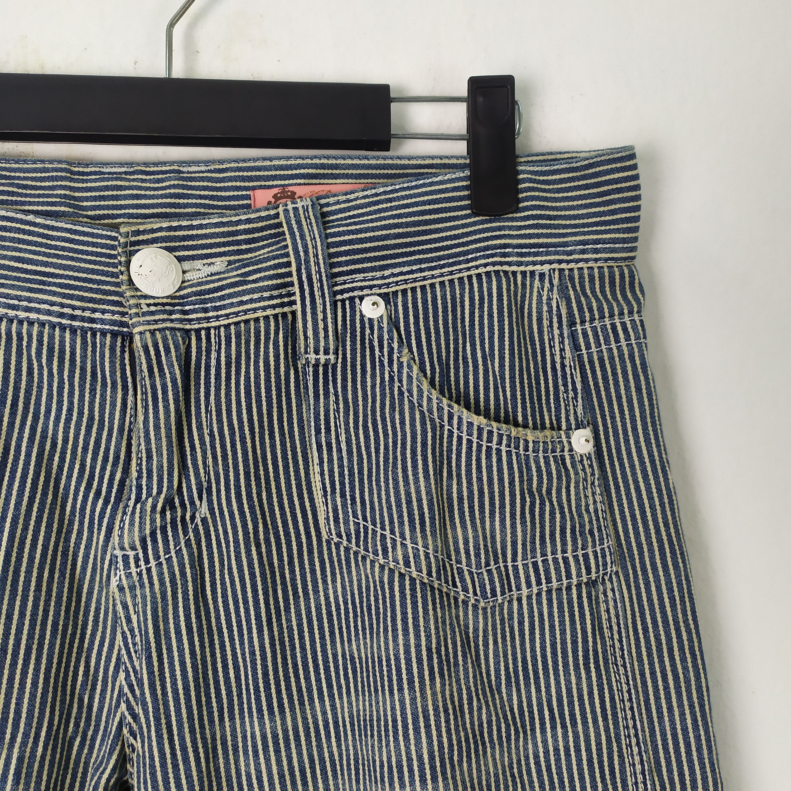 Japanese Brand VINTAGE JAPANESE HICKORY STRIPE CARGO PANTS Size US 32 / EU 48 - 2 Thumbnail
