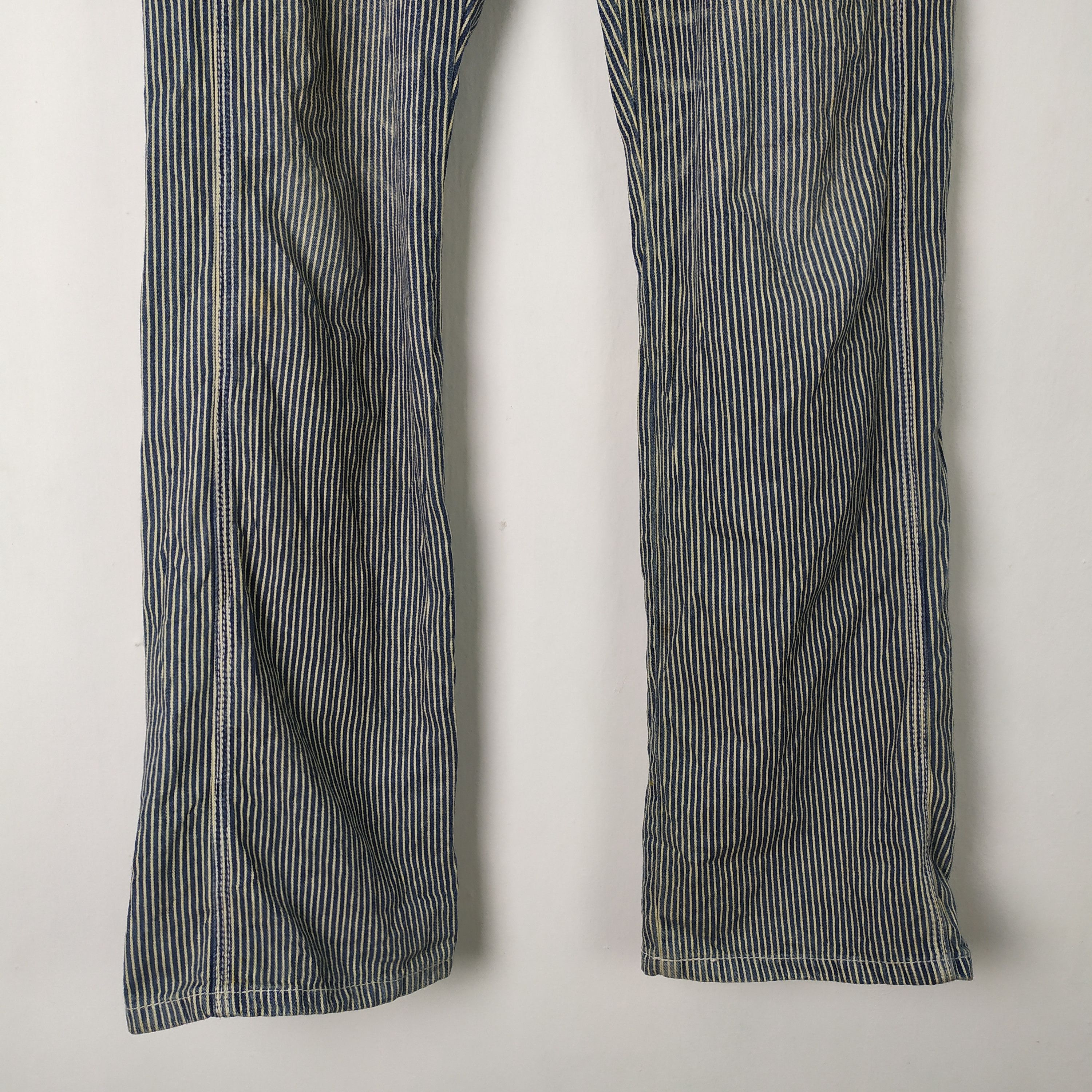 Japanese Brand VINTAGE JAPANESE HICKORY STRIPE CARGO PANTS Size US 32 / EU 48 - 5 Thumbnail
