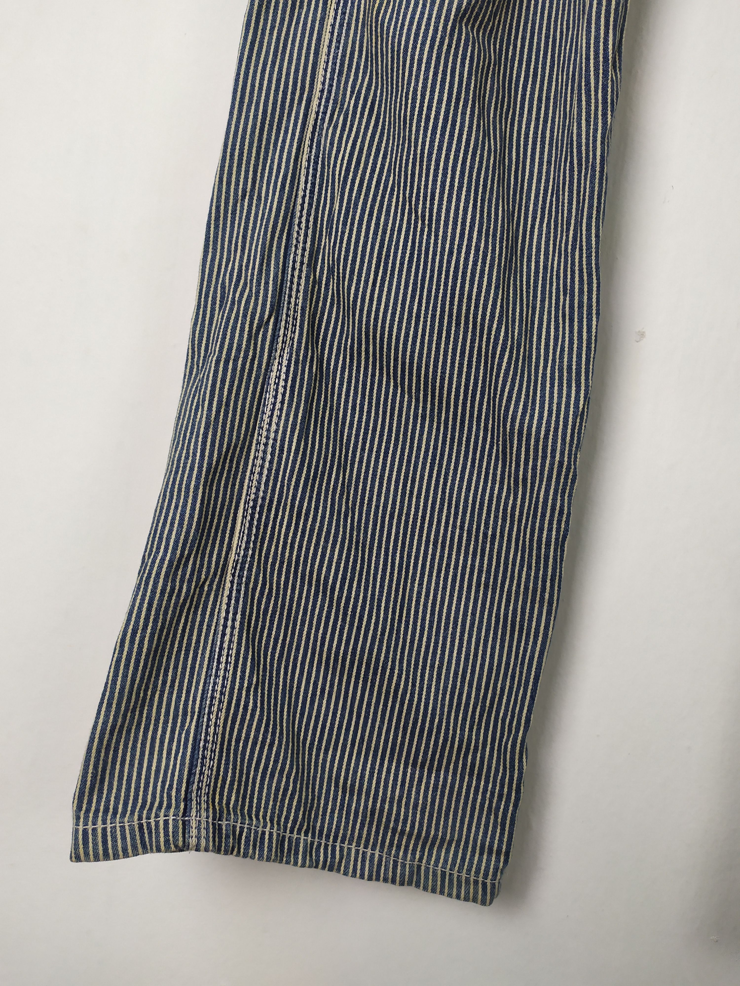 Japanese Brand VINTAGE JAPANESE HICKORY STRIPE CARGO PANTS Size US 32 / EU 48 - 7 Thumbnail