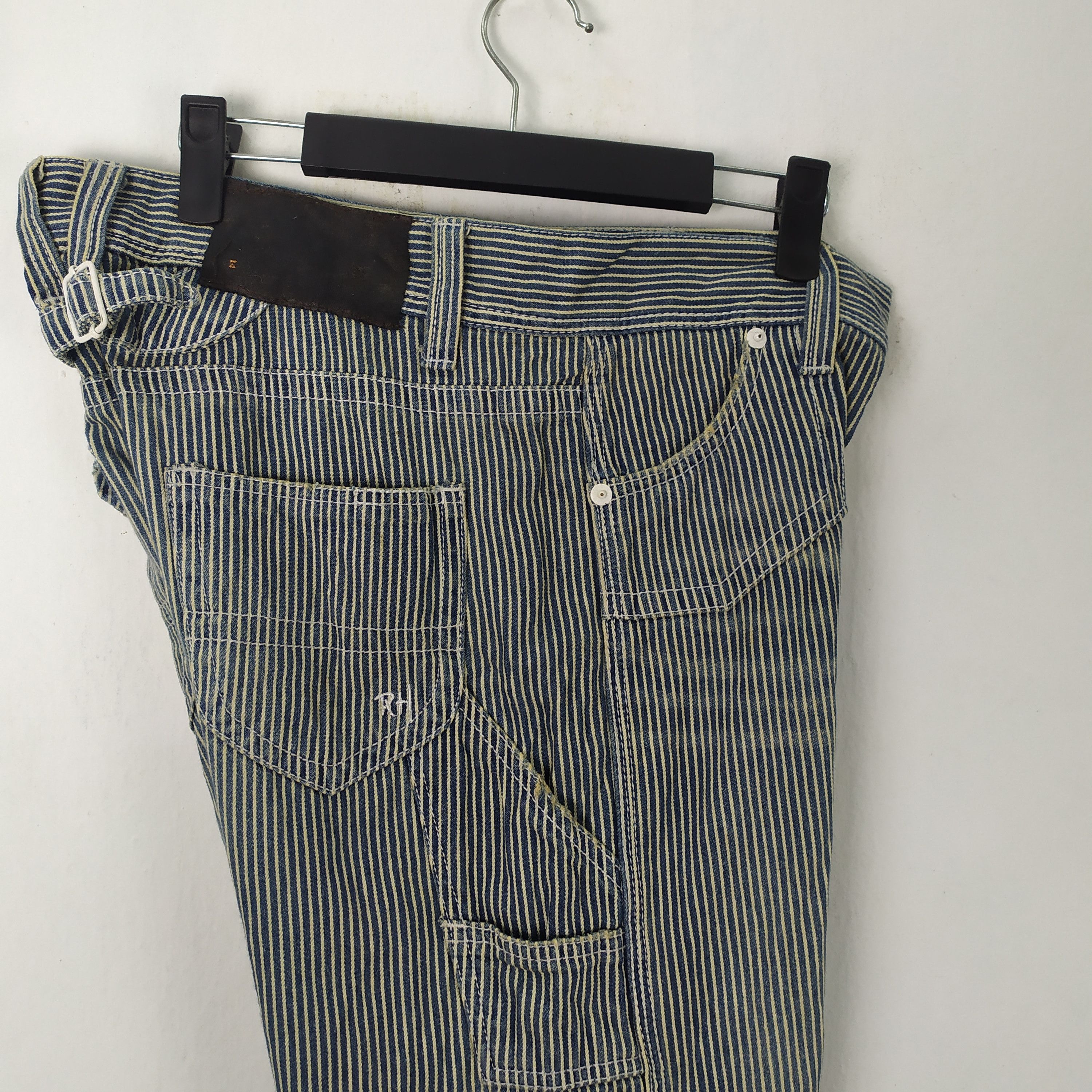 Japanese Brand VINTAGE JAPANESE HICKORY STRIPE CARGO PANTS Size US 32 / EU 48 - 15 Thumbnail