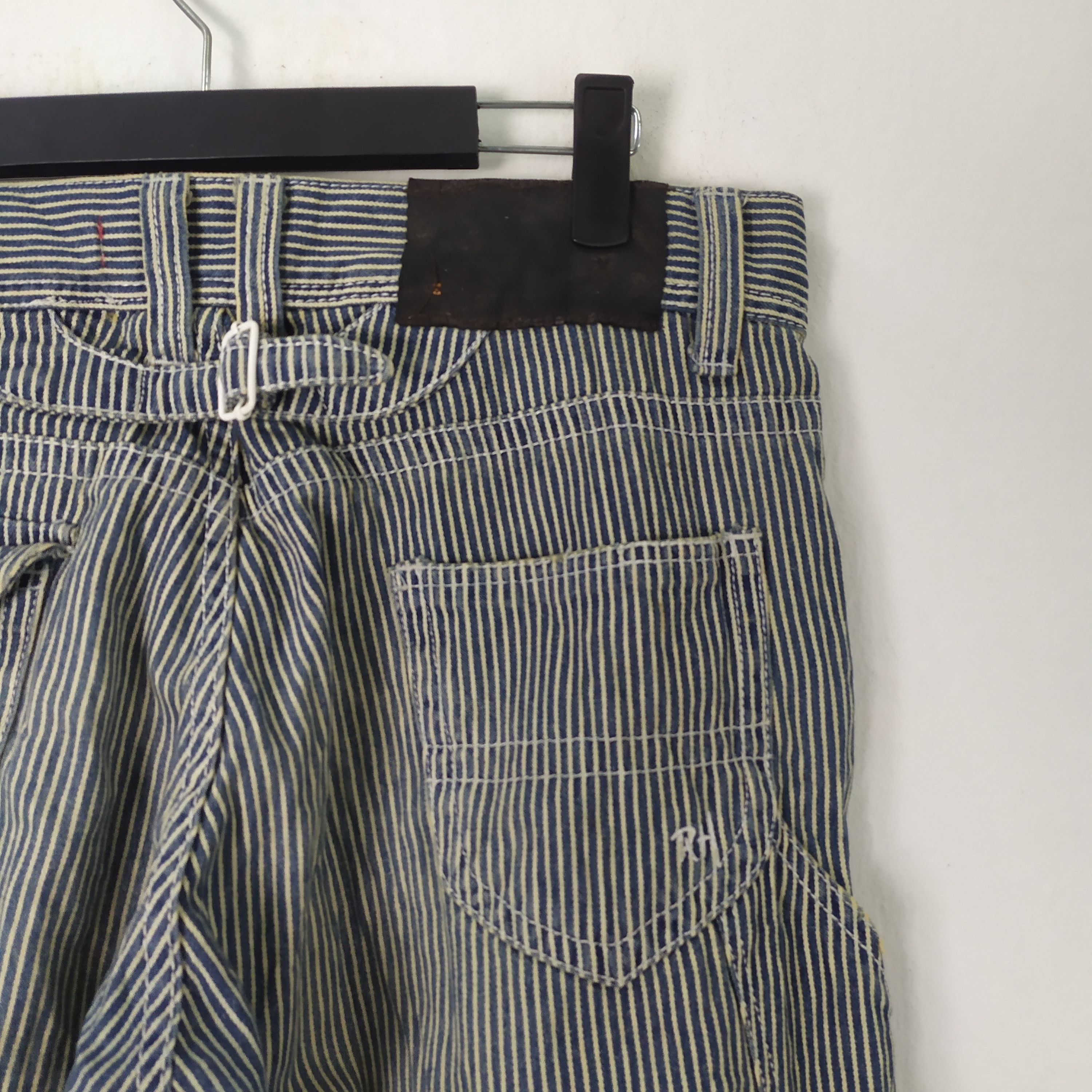 Japanese Brand VINTAGE JAPANESE HICKORY STRIPE CARGO PANTS Size US 32 / EU 48 - 11 Thumbnail