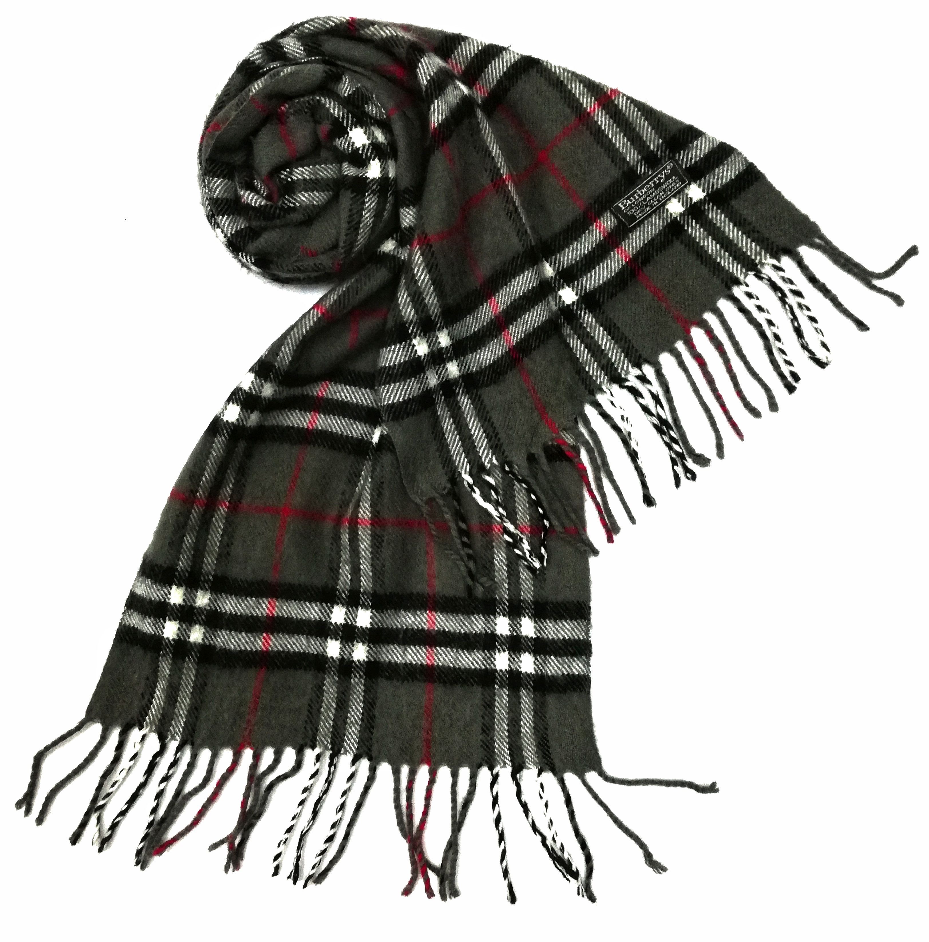 Burberry × Vintage 🔥Burberrys Wool Nova Check Plaid Tartan Scarves Muffler🔥 Size ONE SIZE - 4 Thumbnail