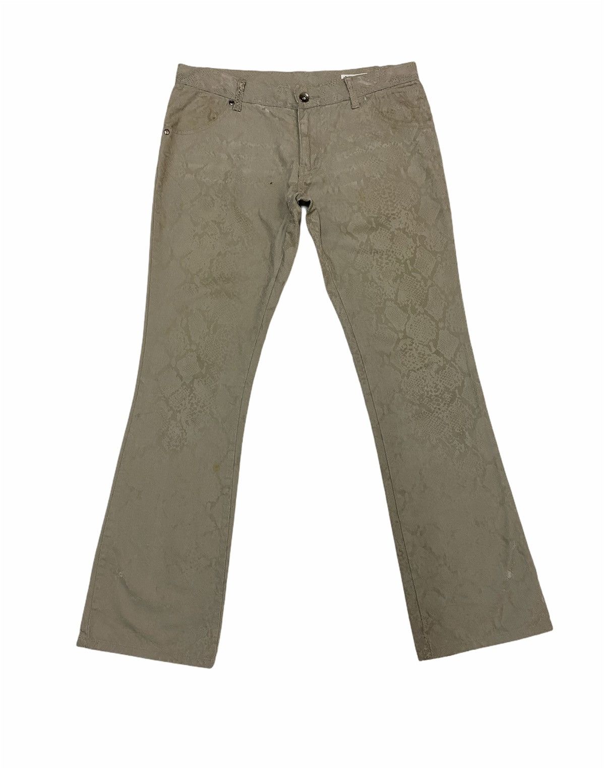 Japanese Brand × Vintage Japanese Semantic Design Snake Skin Trousers Cargo Pants Size US 33 - 1 Thumbnail